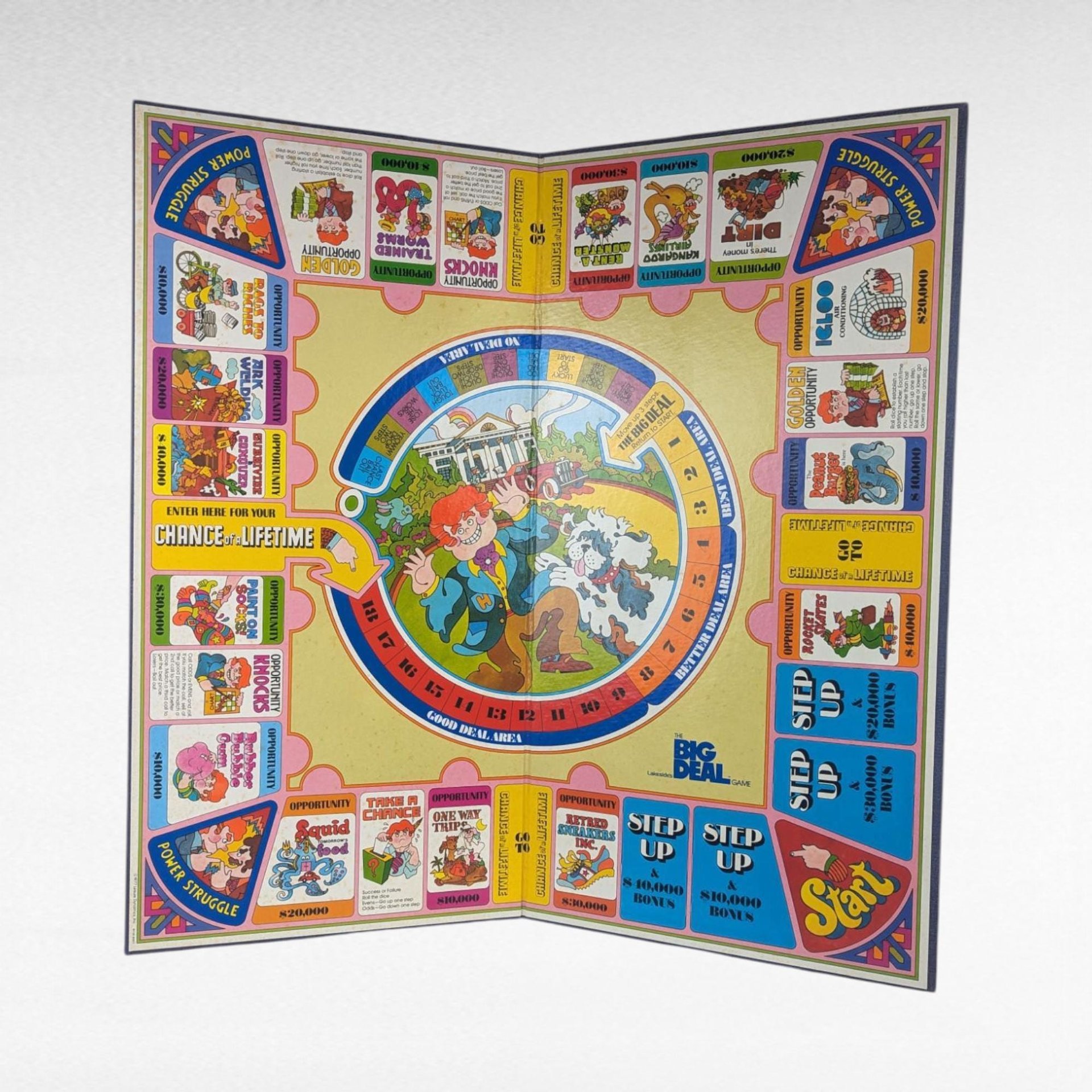 Vintage 1977 The Big Deal Board Game by Lakeside, 70s Family Game Night, Wacky Business Ventures Collectible, Chance of a Lifetime Game