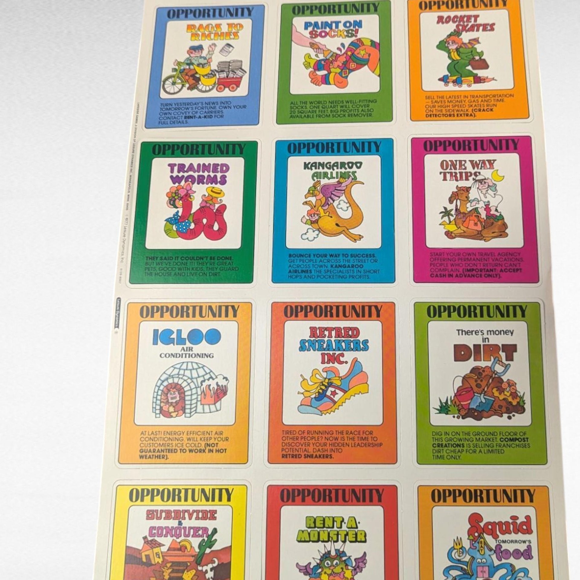 Complete 1977 The Big Deal Board Game by Lakeside, Unpunched Chips, Vintage 70s Family Game Night, Wacky Business Collector Game