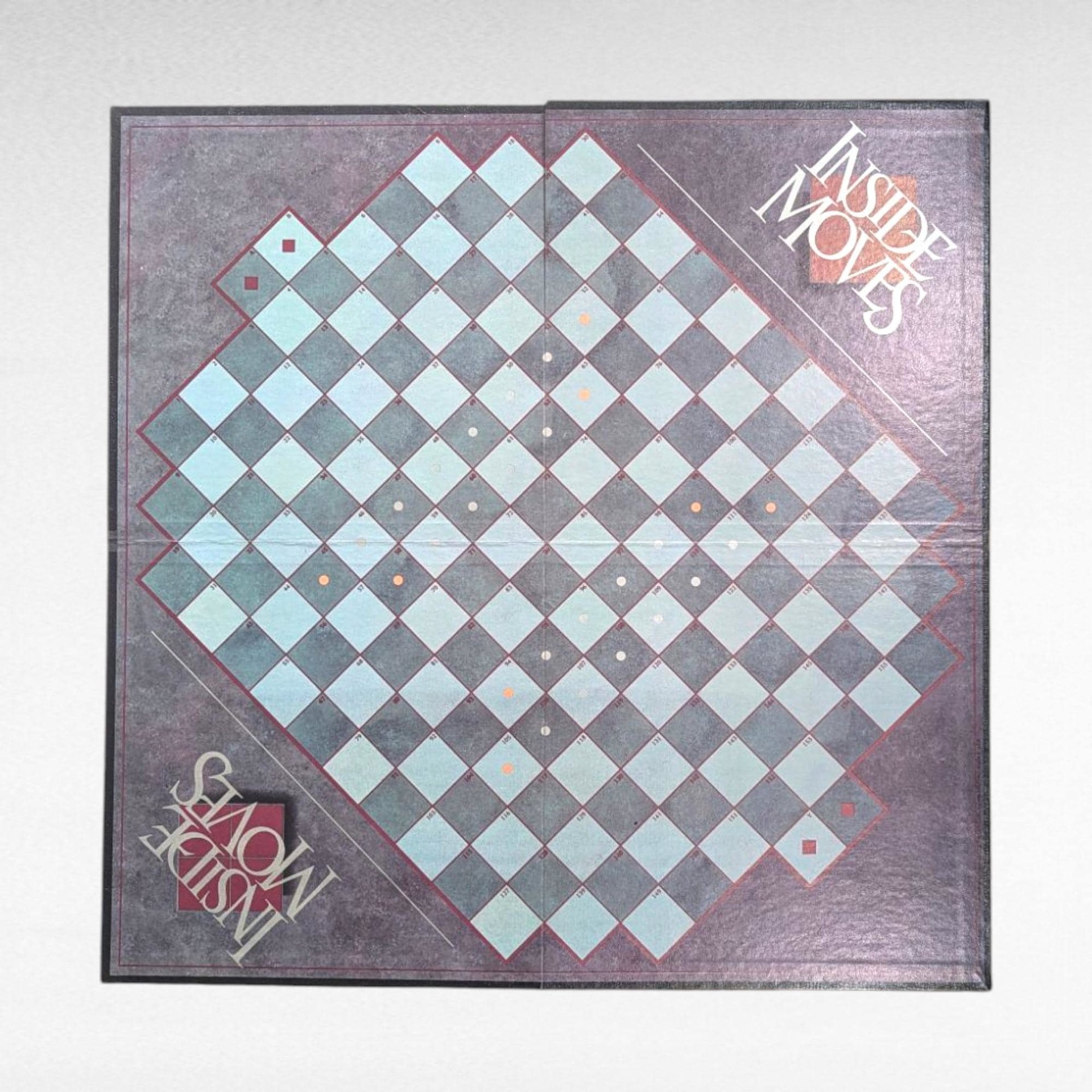 Vintage 1985 Inside Moves Board Game by Parker Brothers, Complete 80s Abstract Strategy Game, Two Player Logic and Tactics Game