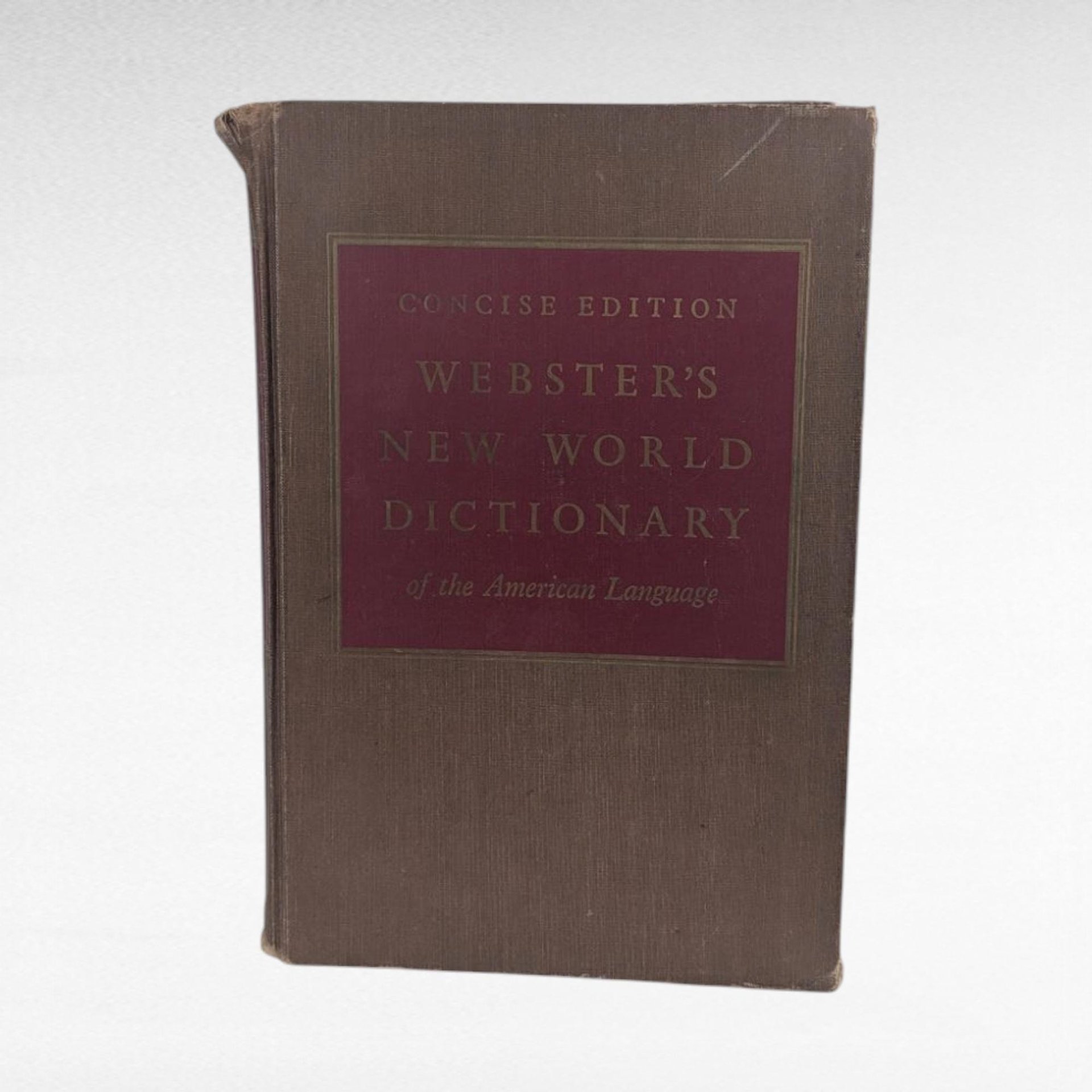 1959 Webster's New World Dictionary American Language Concise Edition, Vintage Hardcover Reference Book, Mid Century Collectible Dictionary