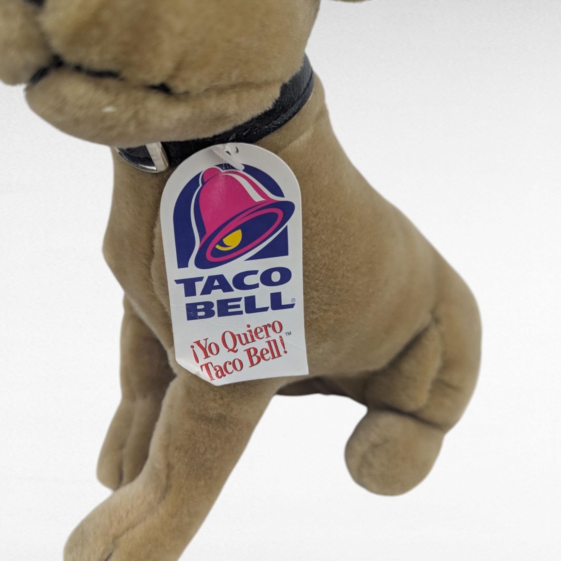 Vintage 1998 Talking Taco Bell Chihuahua Plush Dog,Yo Quiero Taco Bell, Works! 90s Advertising Toy, Collectible Stuffed Animal