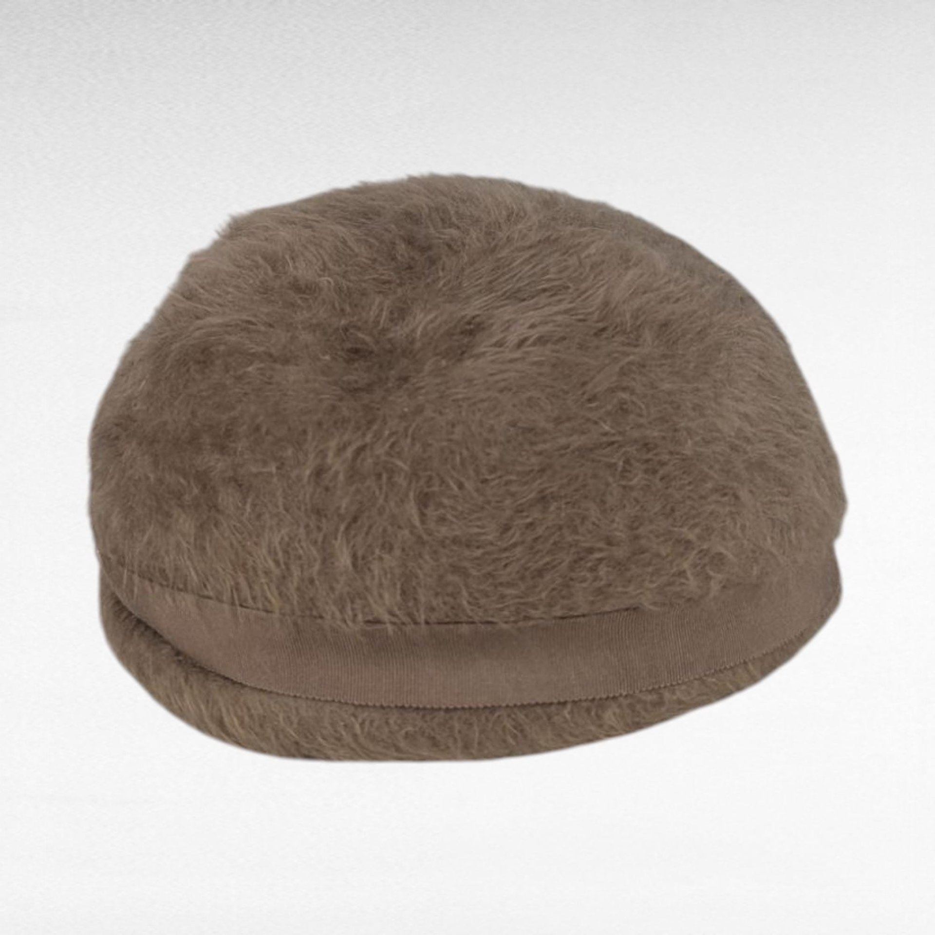 Vintage 1960s BelMar Taupe Fur Felt Pillbox Hat with Bow, The Dayton Co Merri Soie Finish, Mid-Century Ladies Accessory