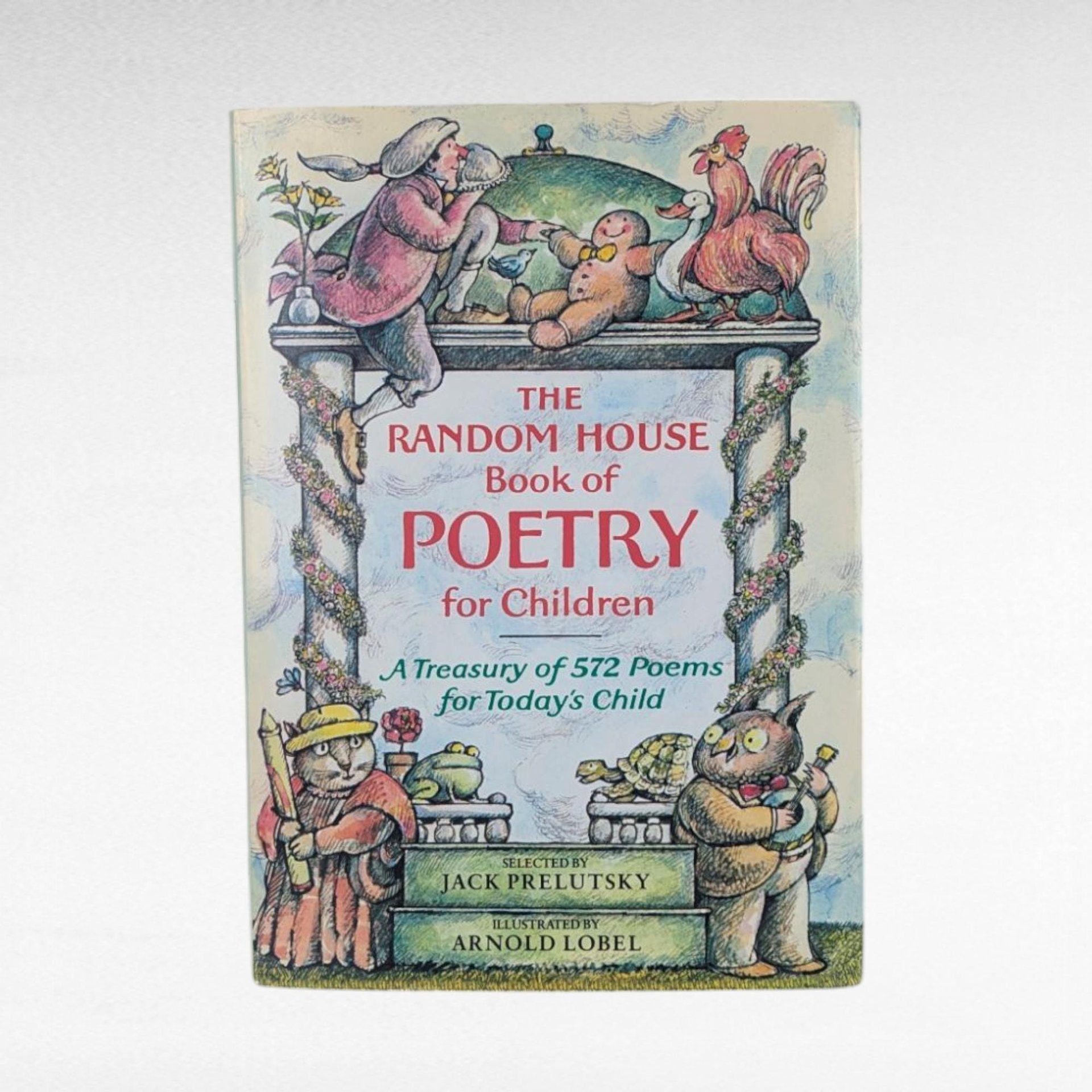 Vintage 1983 The Random House Book of Poetry for Children, Prelutsky & Lobel Hardcover with Dust Jacket, Classic Kids Poem Anthology