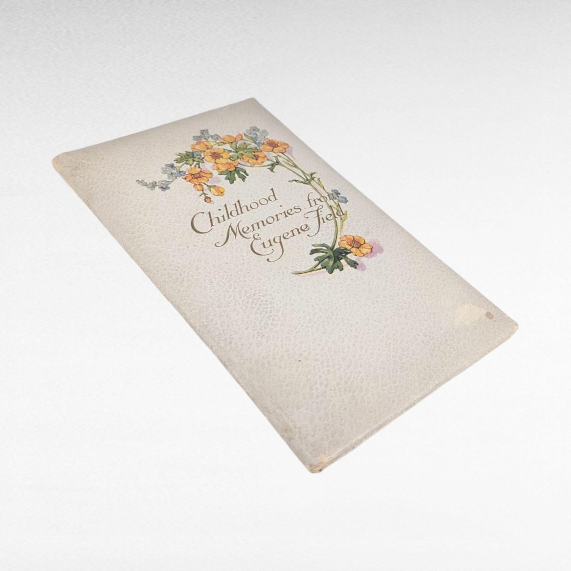 Vintage Eugene Field Poetry Book, Childhood Memories from Cupples & Leon, Children's Poems, Decorative Floral Book for Nursery Decor