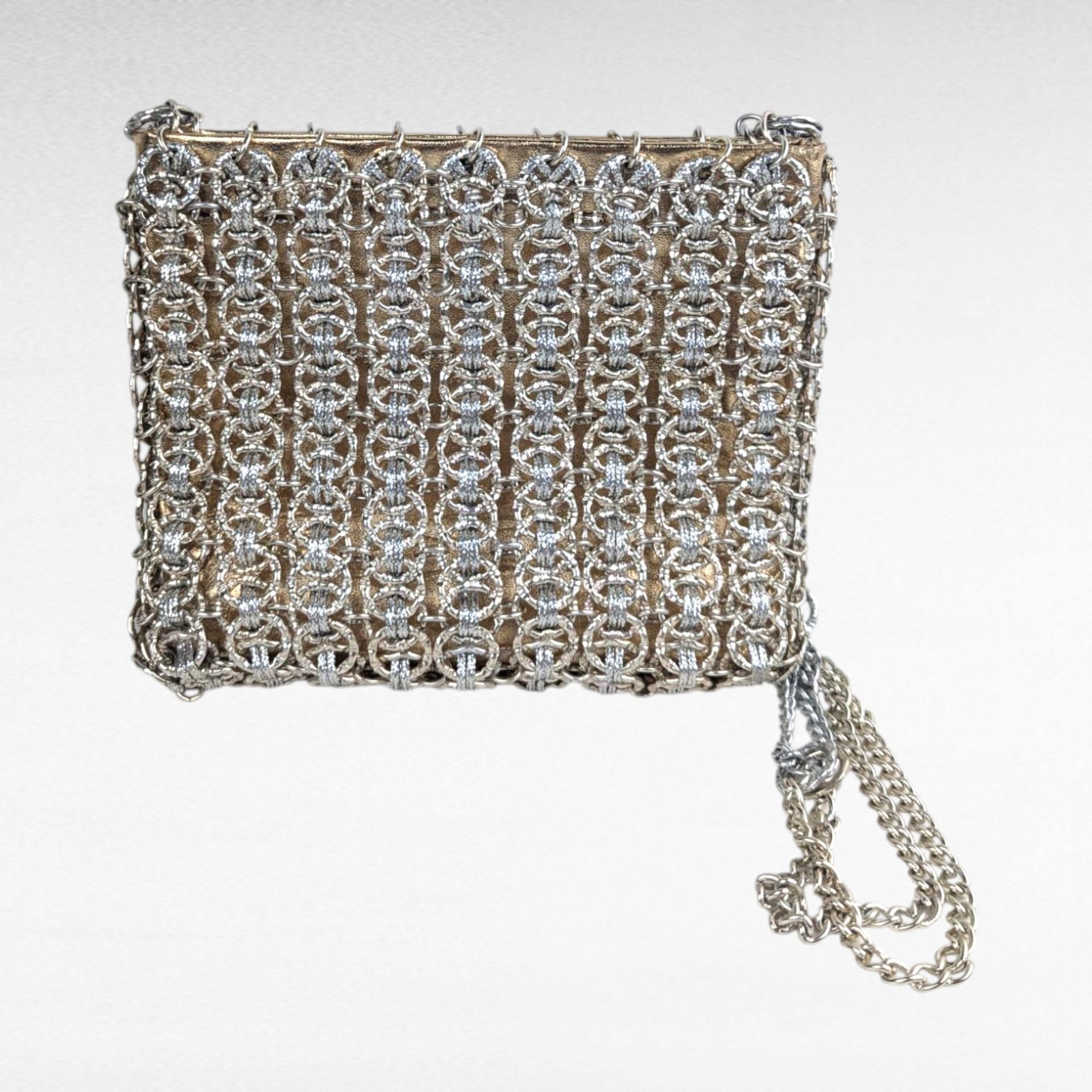 Vintage Walborg Chainmail Purse, 1960s Silver Metal Link Evening Bag, Paco Rabanne Style Mid Century Shoulder Bag, Cocktail Party Purse