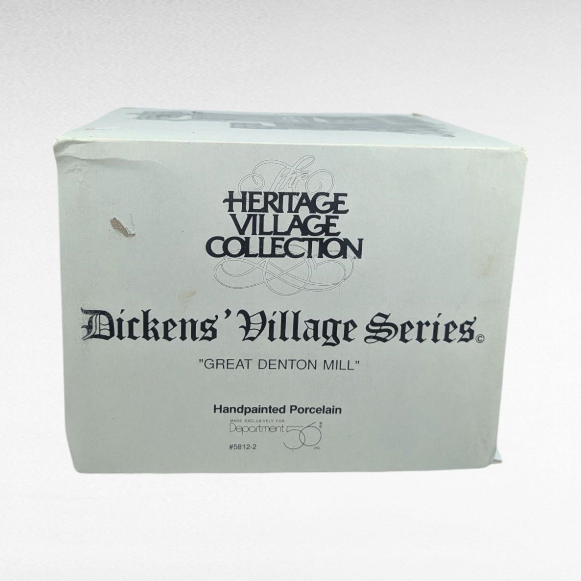 Dept 56 Great Denton Mill, 1995 Dickens Village, Christmas Light Up Building, D56, Grain & Carding Mill