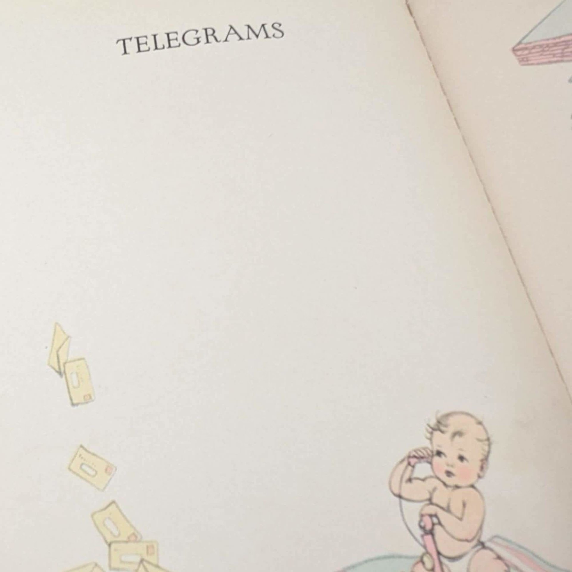 Vintage 1934 Story of Our Baby Book, Unused Whitman Memory Book, Edit Kovar Art Deco Era Keepsake Journal, Newborn to Seven Years