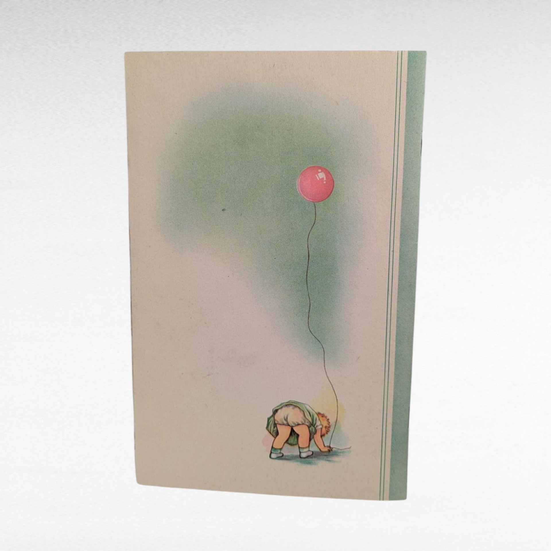 Vintage Baby Diary Memory Book, Mid Century Jeweler Advertisement, Softcover Keepsake Journal, 1930s Baby Shower Gift, Nursery Ephemera