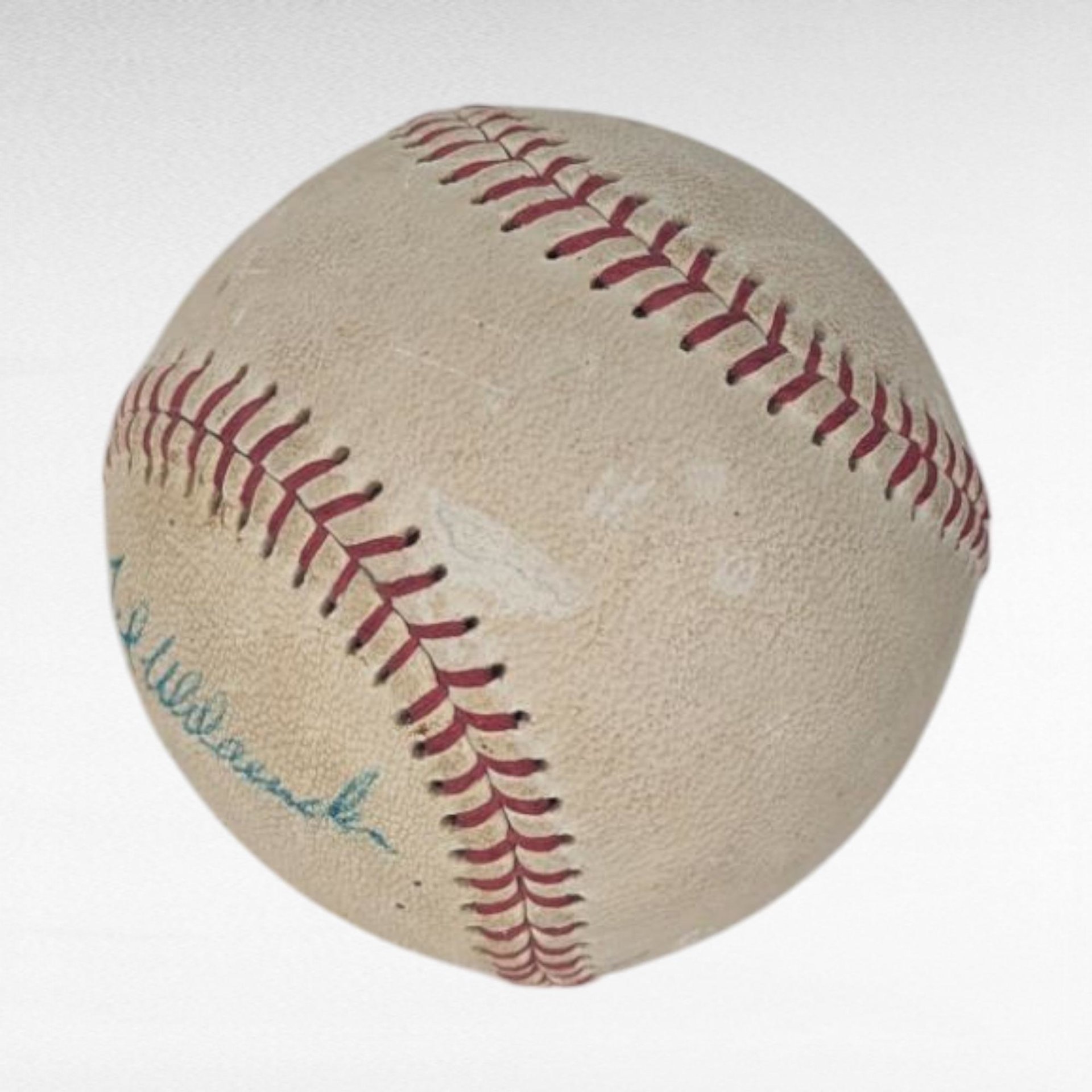 Ted Uhlaender Autographed Baseball,Vintage 70s, MN Twins, Wilson Little League Signed Ball, Display Collectible