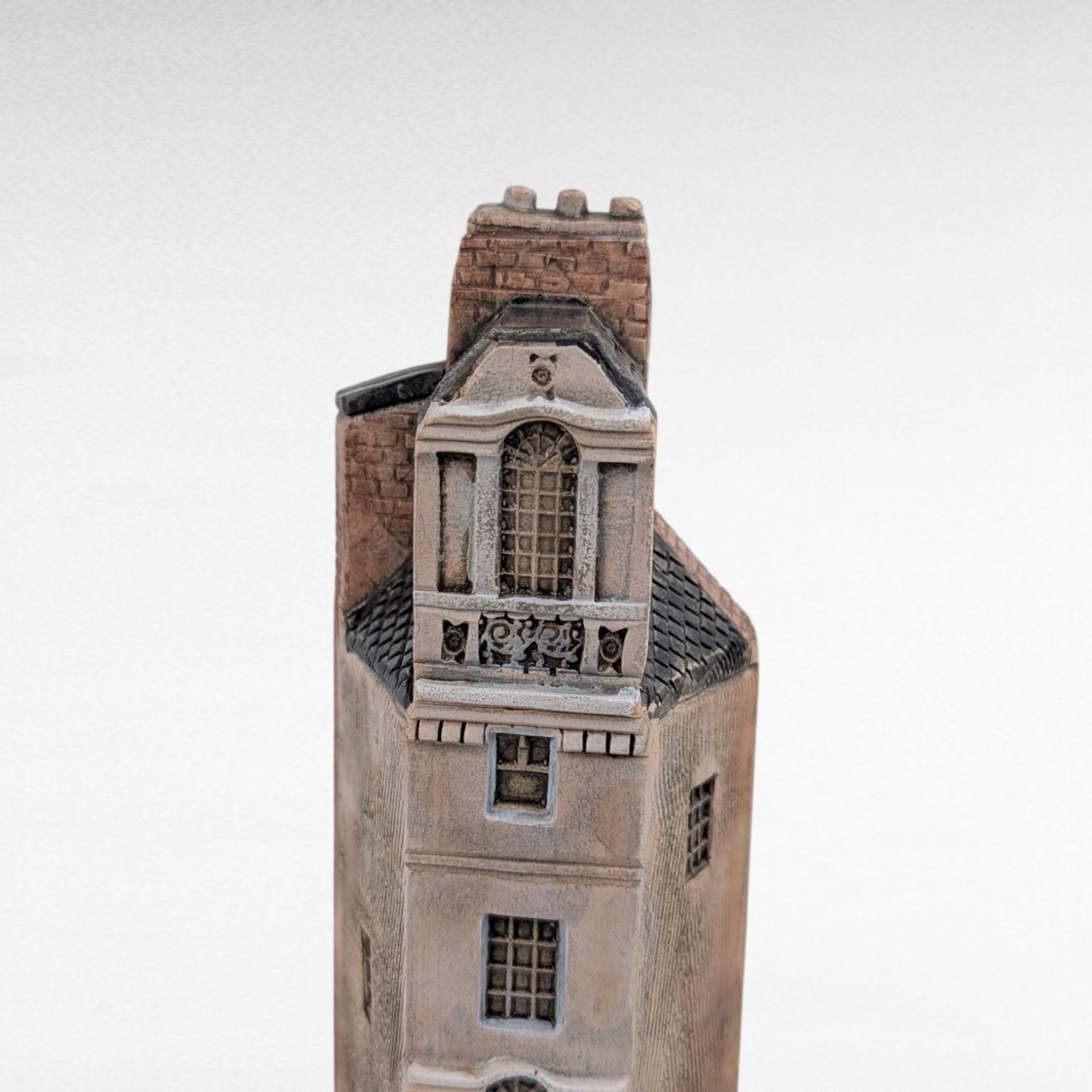 Gault House Miniature, Vintage French Building Facade, Collectible Rue de Paris Sculpture, Made in France Shelf Sitter, Architectural Art