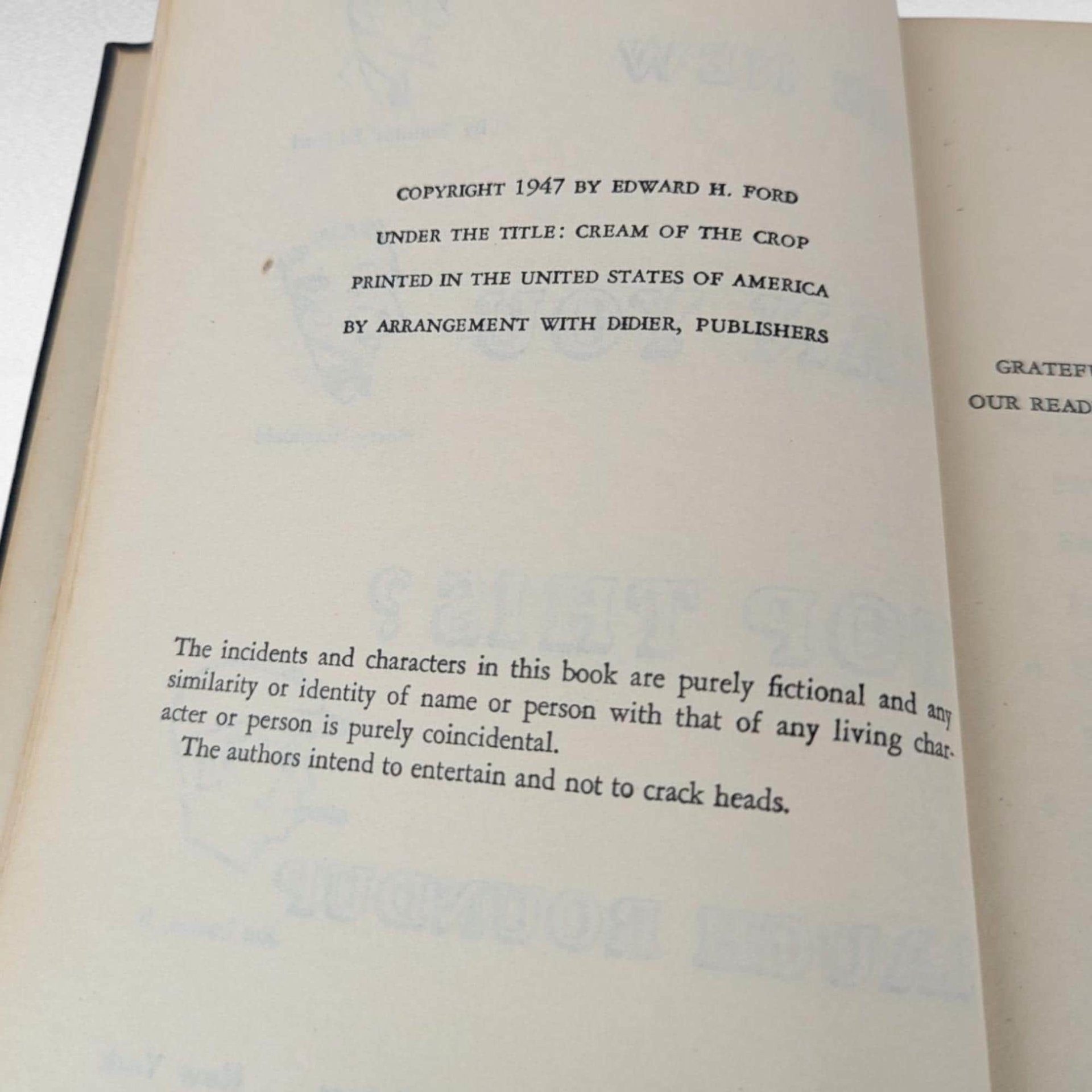 Vintage 1947 The New Can You Top This? Laugh Round Up Joke Book, Ford, Hershfield, Laurie Jr, Radio Show Humor