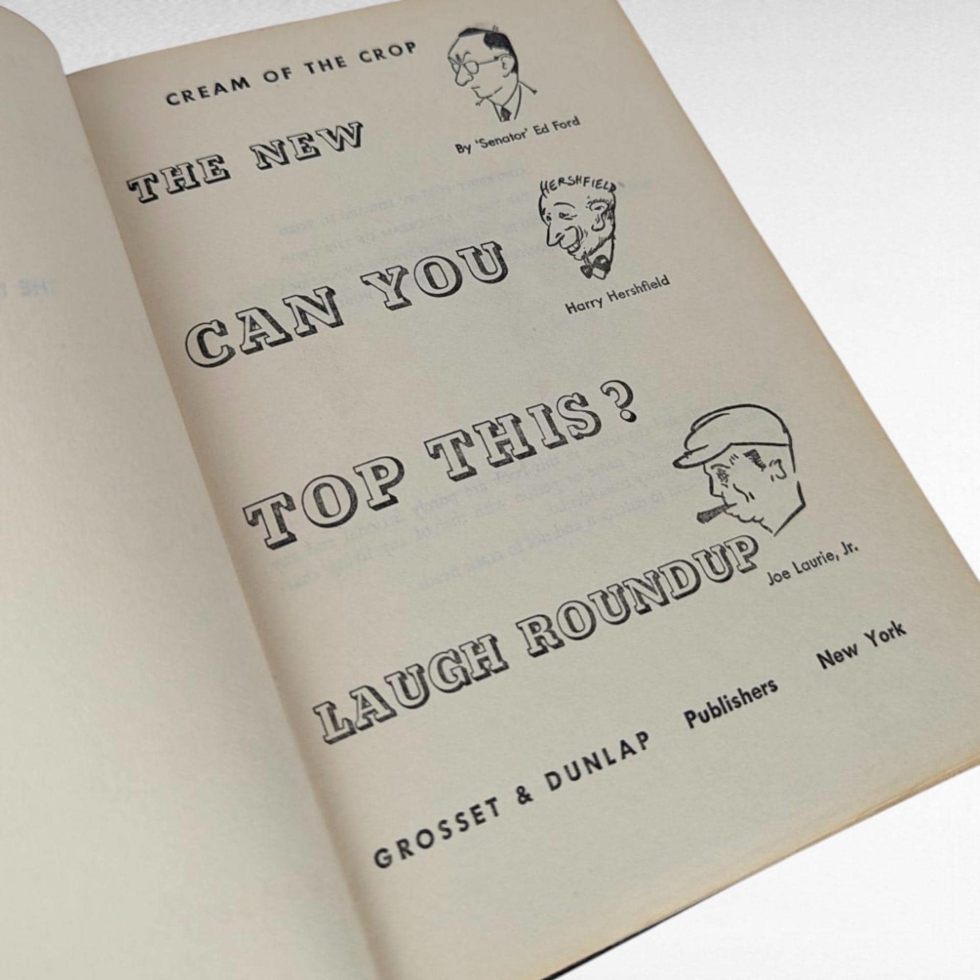 Vintage 1947 The New Can You Top This? Laugh Round Up Joke Book, Ford, Hershfield, Laurie Jr, Radio Show Humor