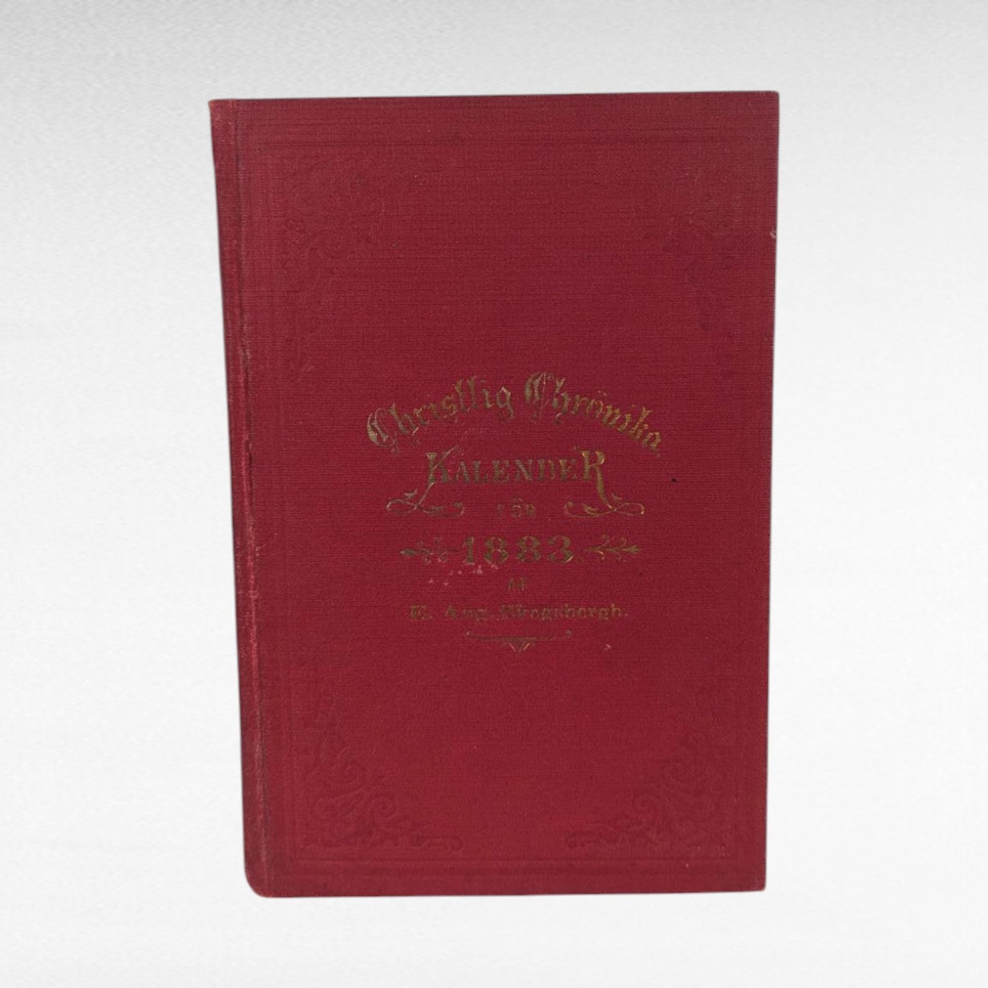 1883 Swedish Christlig Chrönska Kalender, E Aug Skogsbergh, Christian Almanac, Lutheran Religious Book