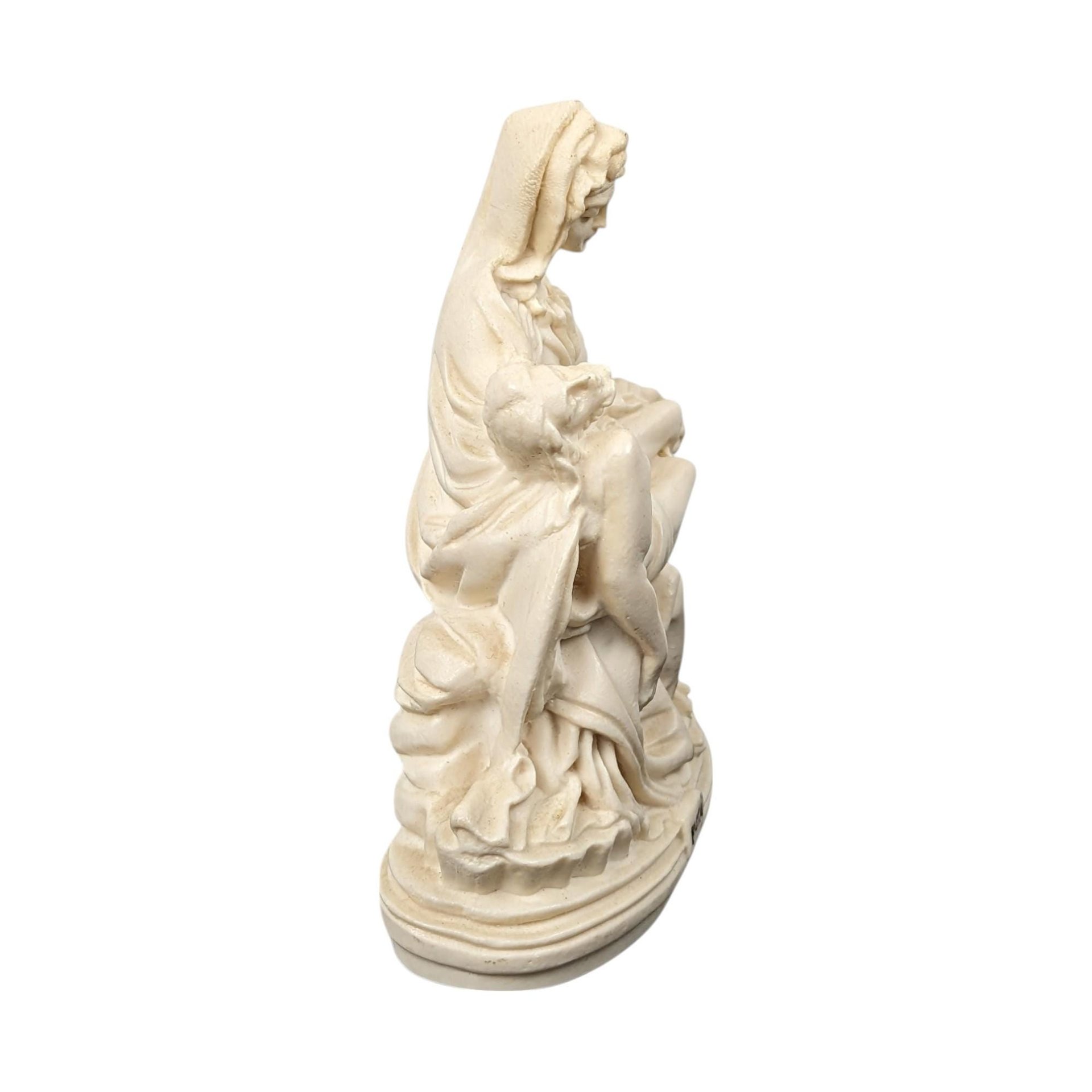Vintage Italian Pieta Statue, Michelangelo Inspired Sculpture, Religious Figurine, Mary and Jesus Sculpture, Catholic Art, Home Altar Decor