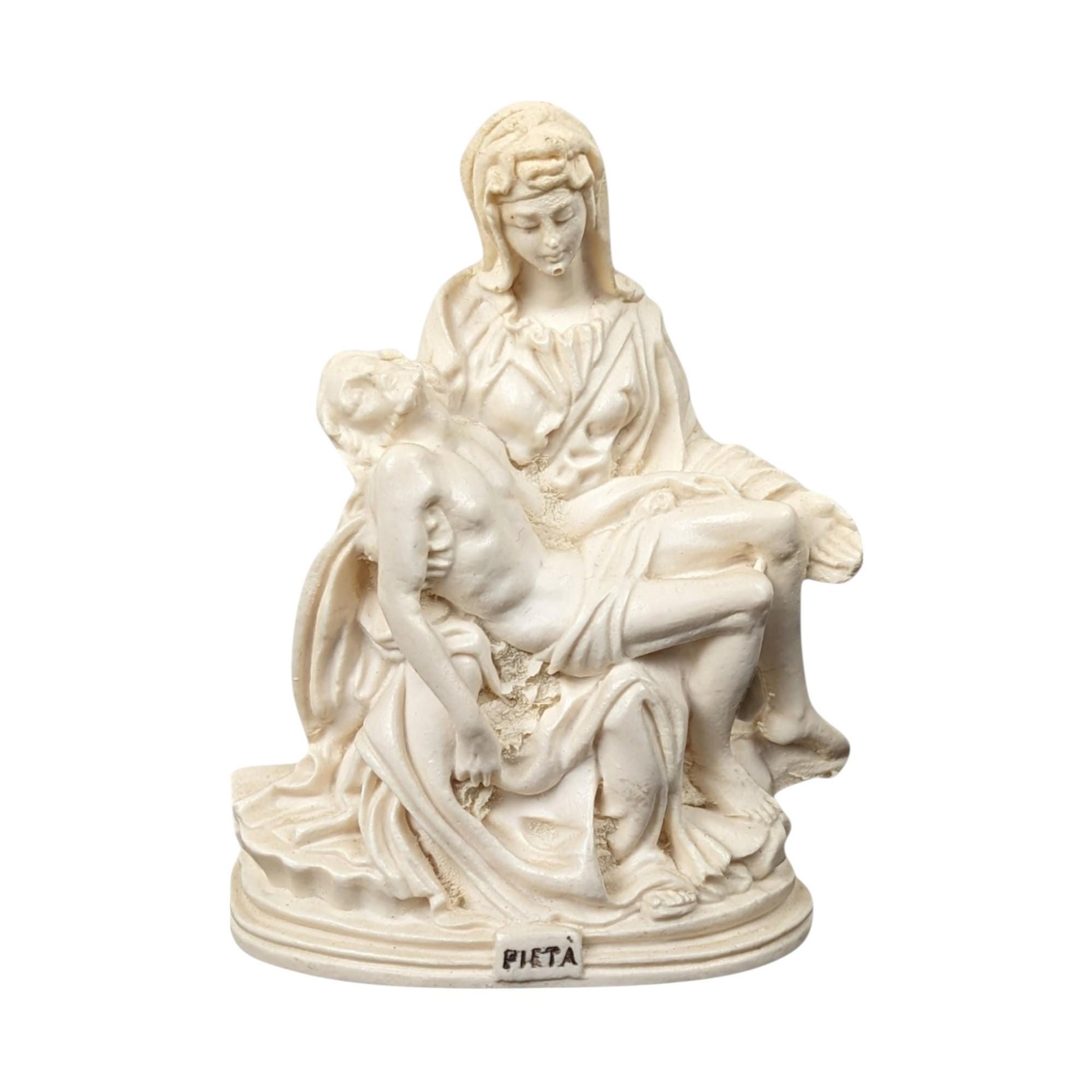 Vintage Italian Pieta Statue, Michelangelo Inspired Sculpture, Religious Figurine, Mary and Jesus Sculpture, Catholic Art, Home Altar Decor