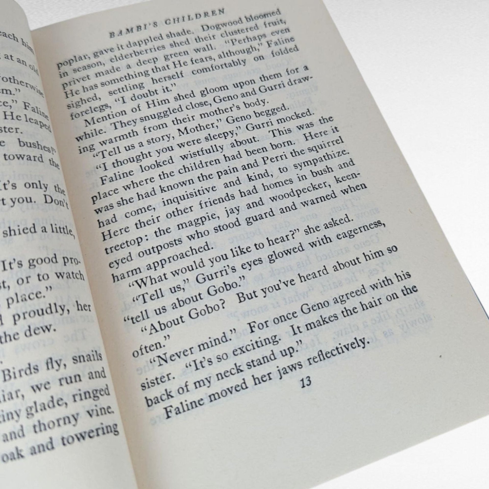 1939 Bambi's Children, Felix Salten, Vintage Hardcover Book, Grosset & Dunlap, Classic Animal Story, Collectible Childrens Literature