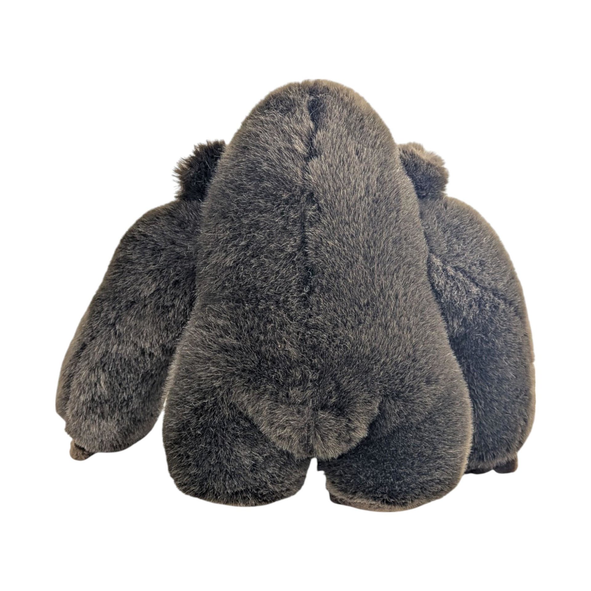 Vintage 1988 Dakin Gorilla Plush, Brown Ape Stuffed Animal, 80s Jungle Animal Toy, Soft Sculpture, Nursery Room Decor, Collector Toy Gorilla