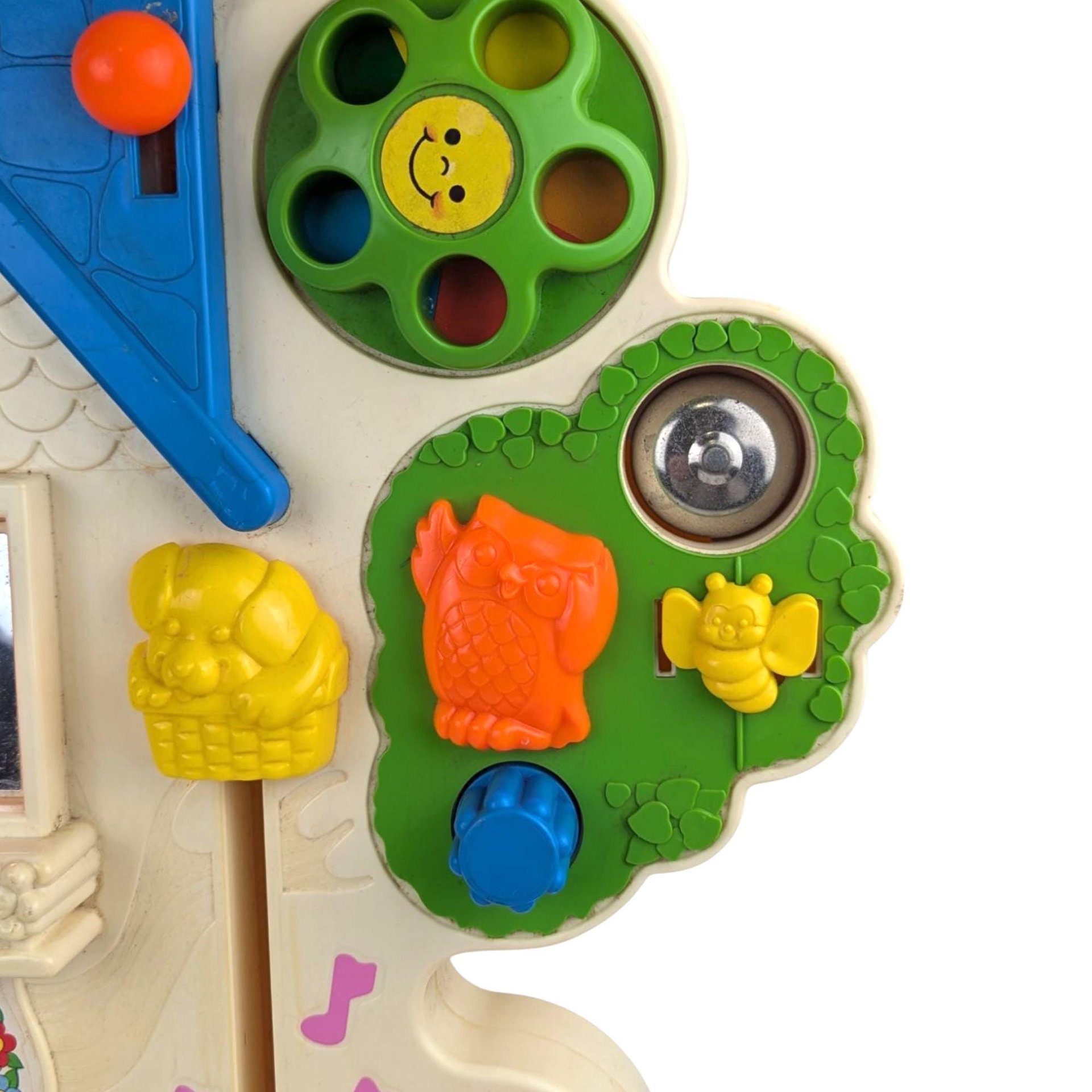 Vintage Fisher-Price Musical Activity Center, Crib Toy, Baby Activity Toy, 1970s Toy, Musical Toy, Baby Shower Gift, Nursery Decor