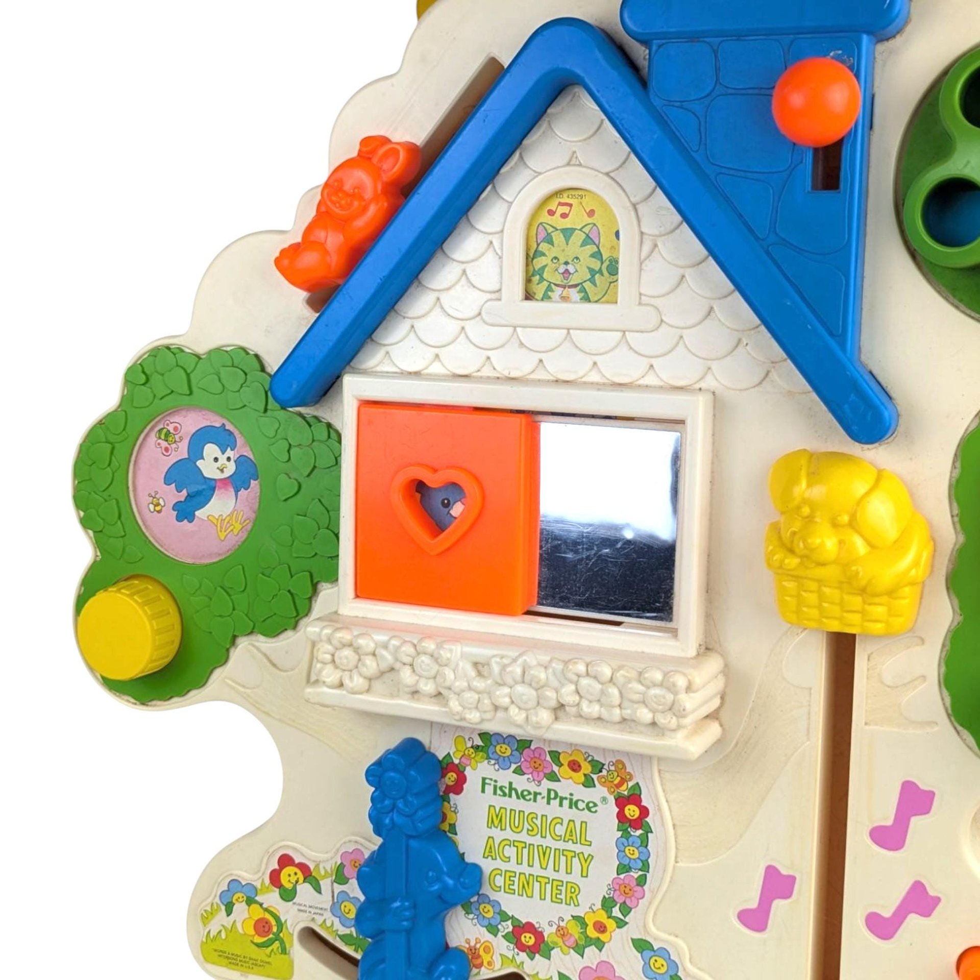 Vintage Fisher-Price Musical Activity Center, Crib Toy, Baby Activity Toy, 1970s Toy, Musical Toy, Baby Shower Gift, Nursery Decor