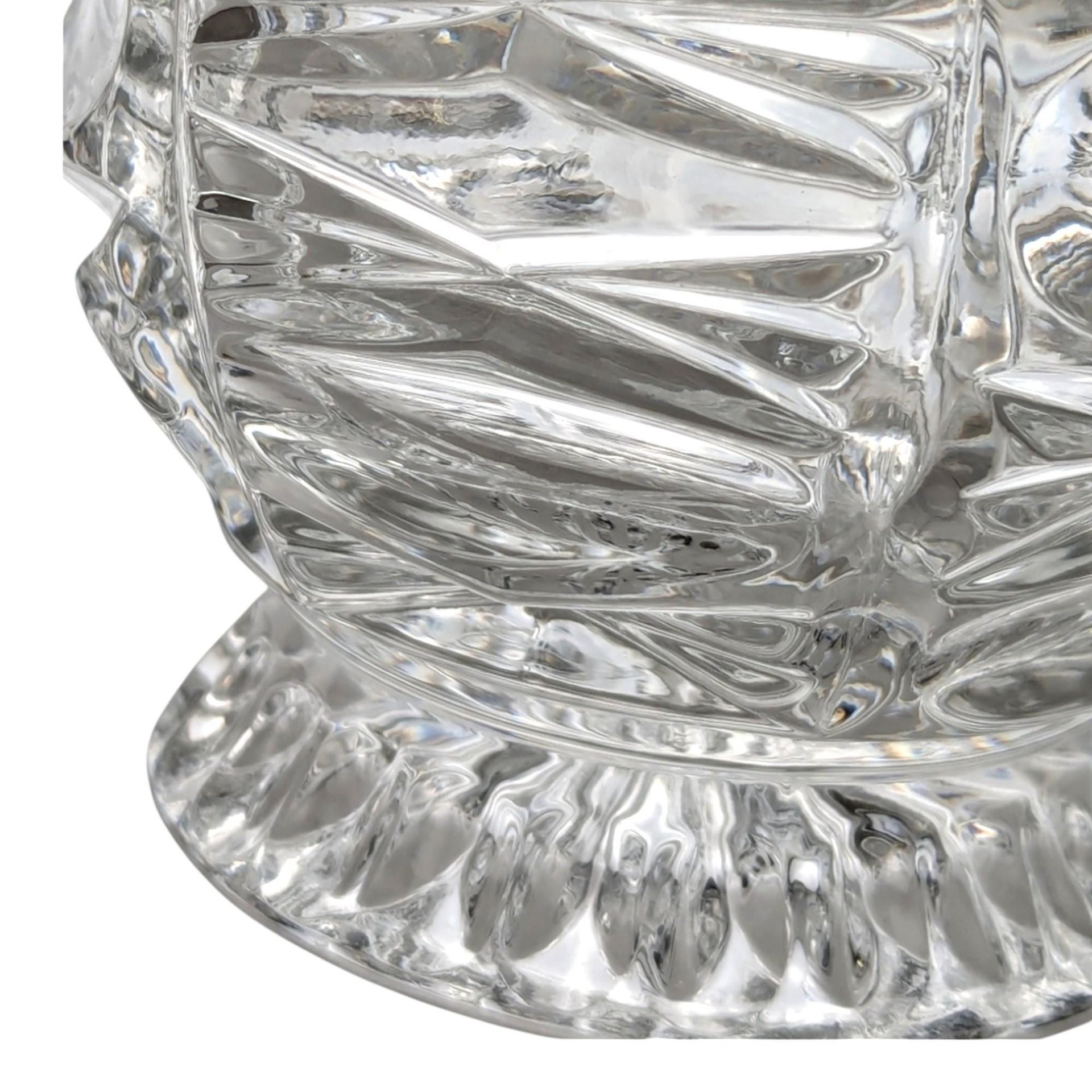 Vintage Crystal Glass Candy Dish with Lid, Clear Glass, Home Decor, Hostess Gift, Candy Jar, Trinket Dish