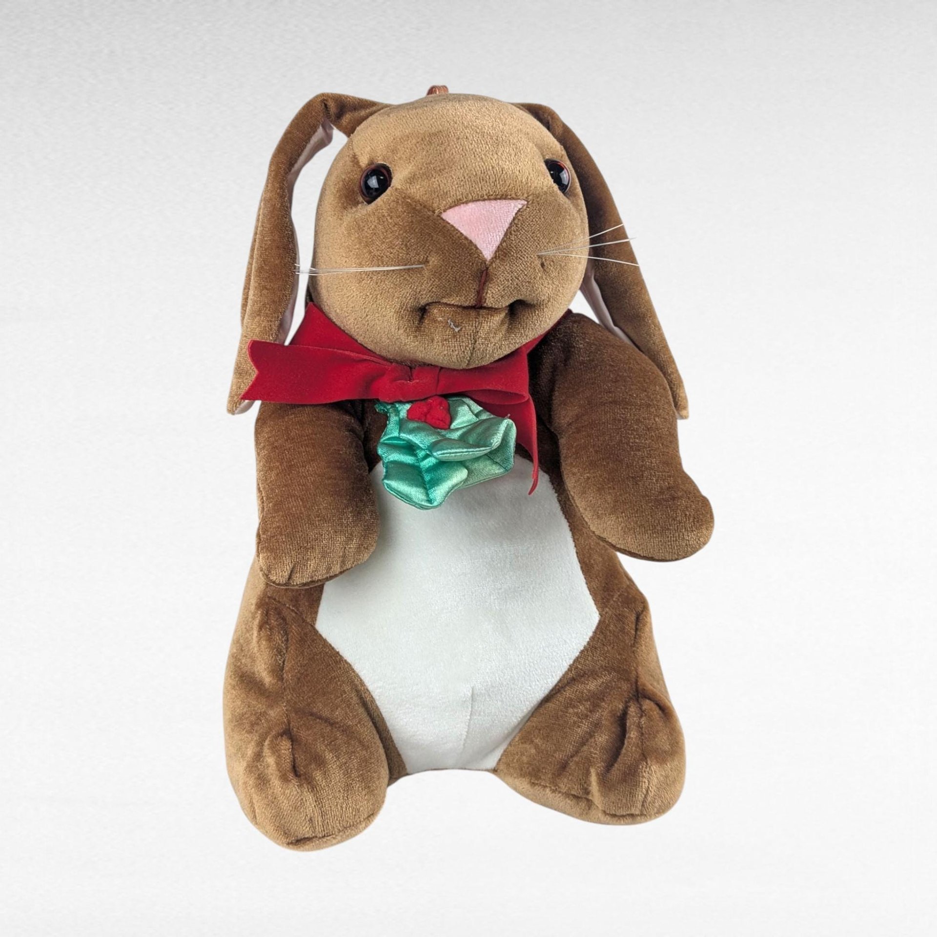 Vintage 1985 Velveteen Rabbit Plush by Rabbit Ears, Classic Storybook Stuffed Animal, 80s Christmas Holiday Toy, Nursery Decor