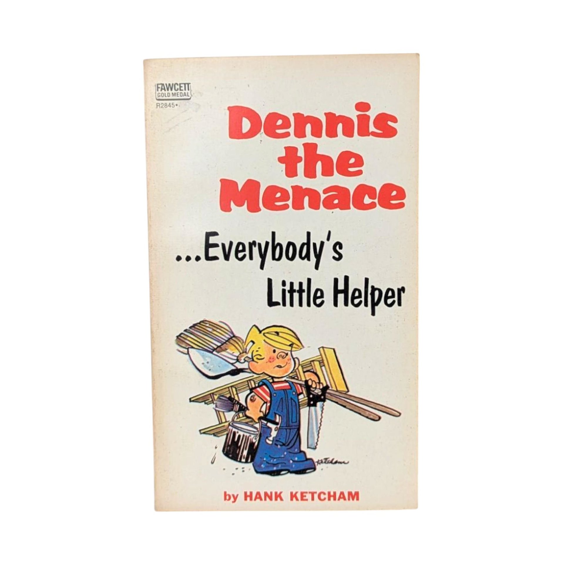 Vintage Dennis the Menace Books, Set of 6 Softcovers, Hank Ketcham, 1960s-70s Comics, Gift for Collector, Retro Nostalgia