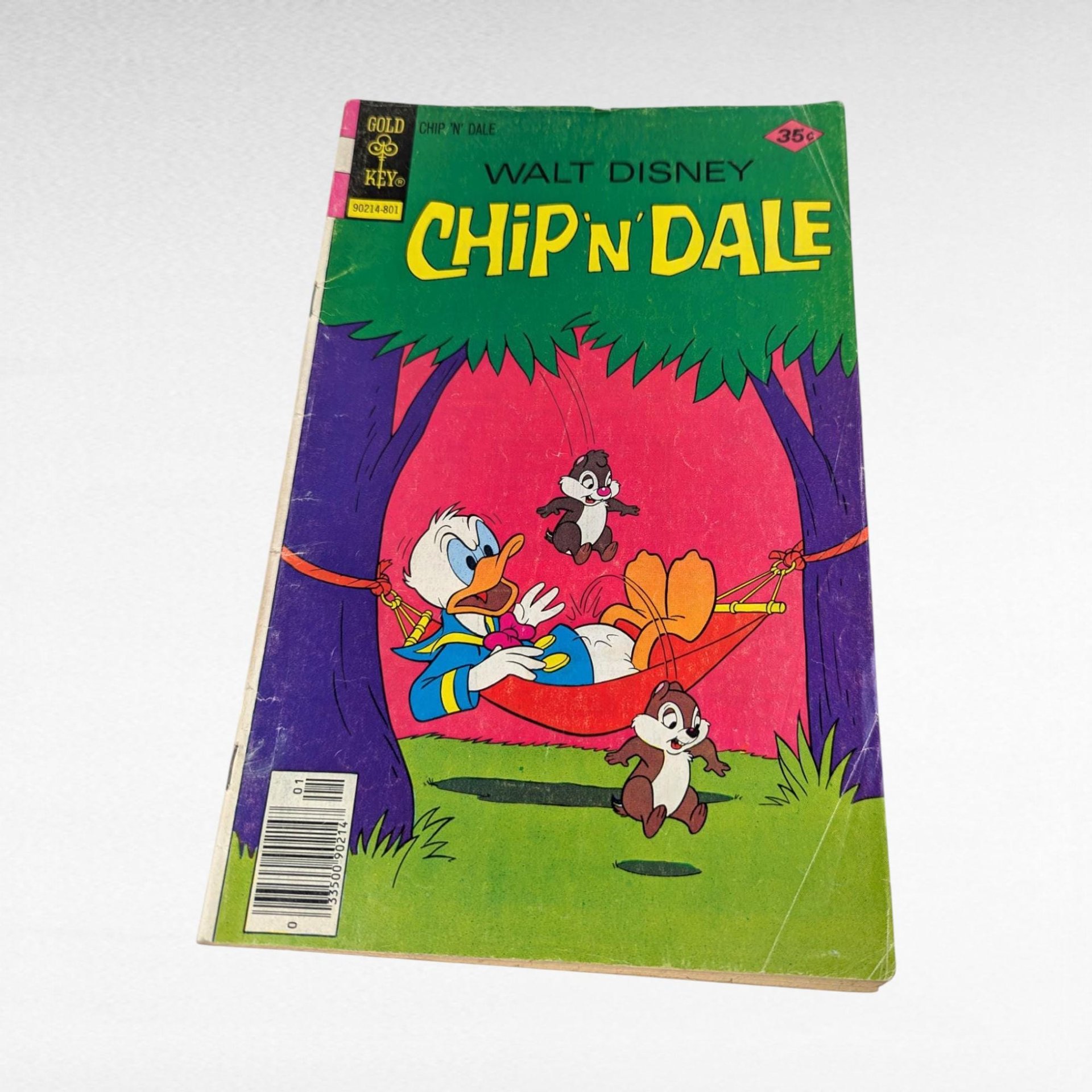 Vintage Disney Comics Lot of 2, Walt Disney's Comics and Stories 444 & Chip 'n' Dale 50, 1970s Donald Duck Comic Book Set, Gold Key Whitman