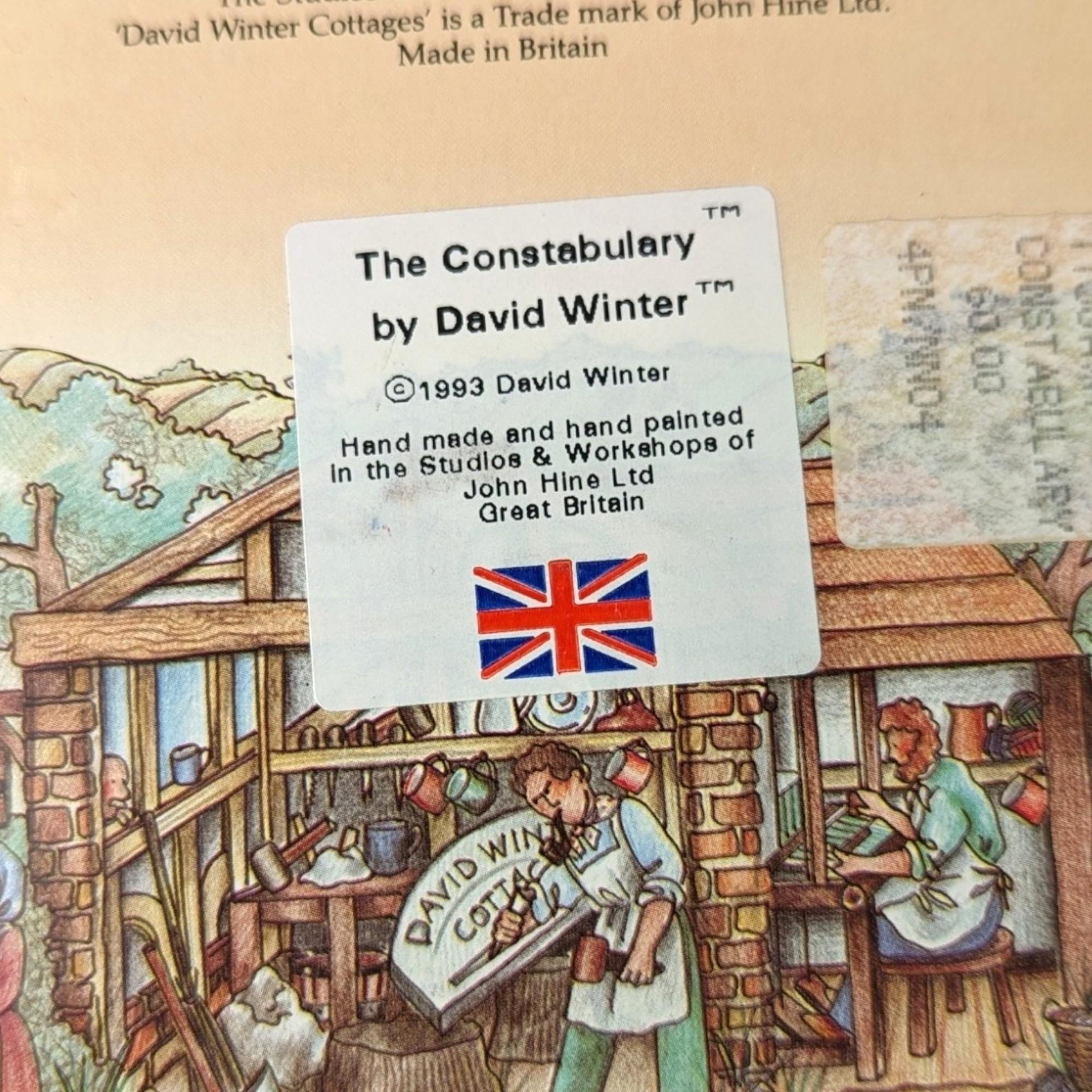 1993 David Winter Cottage "The Constabulary" | with COA and Original Box | Vintage Collectible