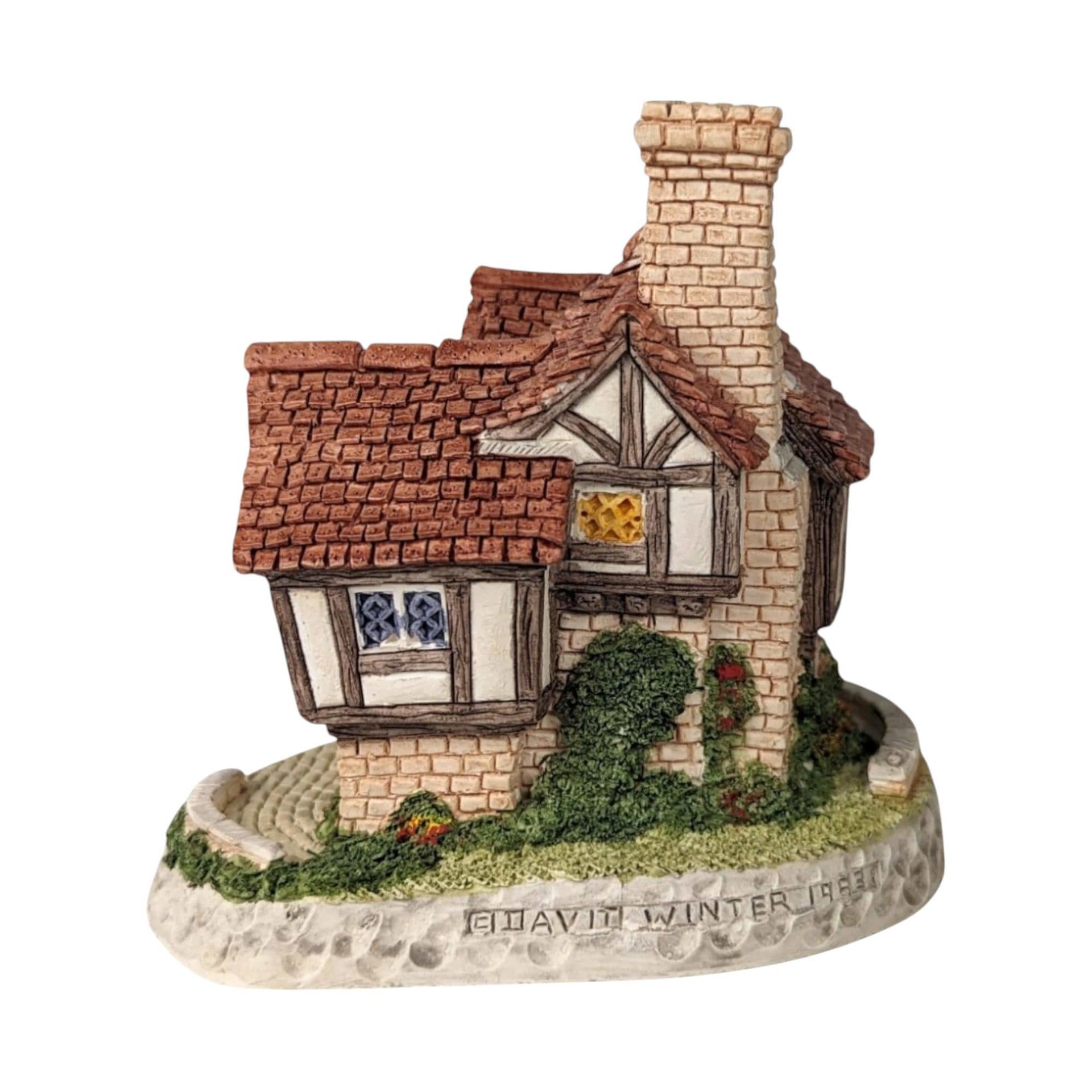 1993 David Winter Cottage "The Hall" | with COA and Original Box | Vintage Collectible