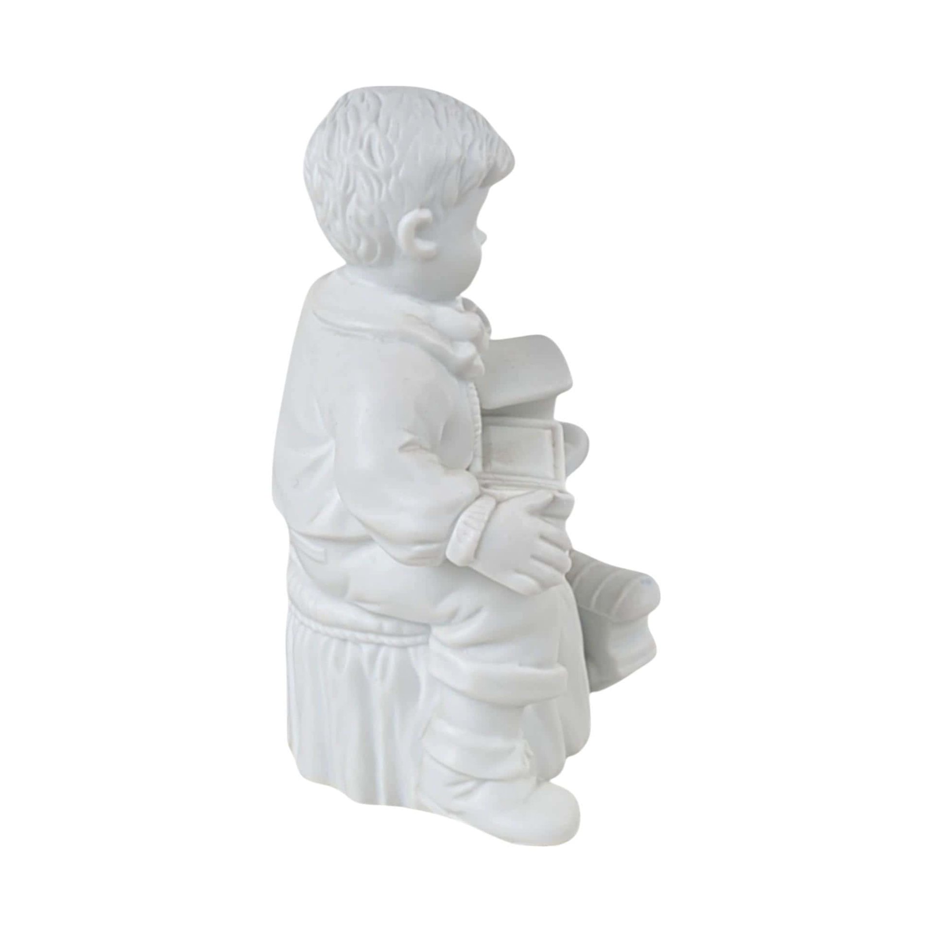 Vintage Dept 56 Christmas Presents Figurine Set, Boy with Train, Girl with Doll, Winter Silhouette, Holiday Decor, Christmas Gift