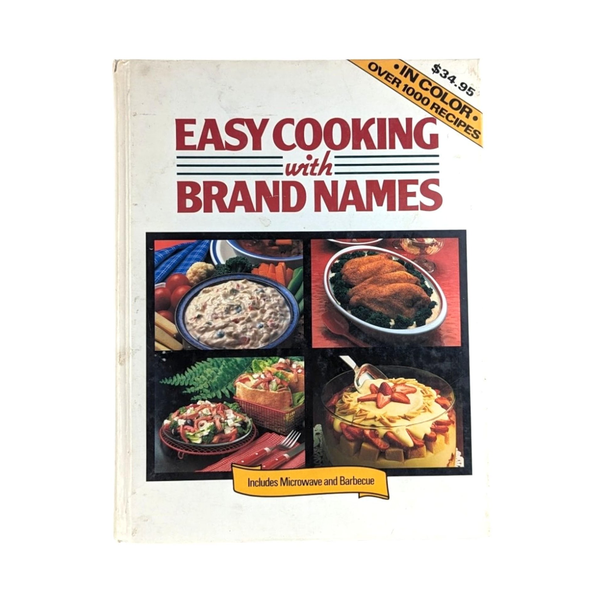 Vintage Favorite Brand Name Cookbook Trio - 1980s & 90s Recipe Books - Pillsbury Party, Easy Cooking, Farmer's Market Recipes