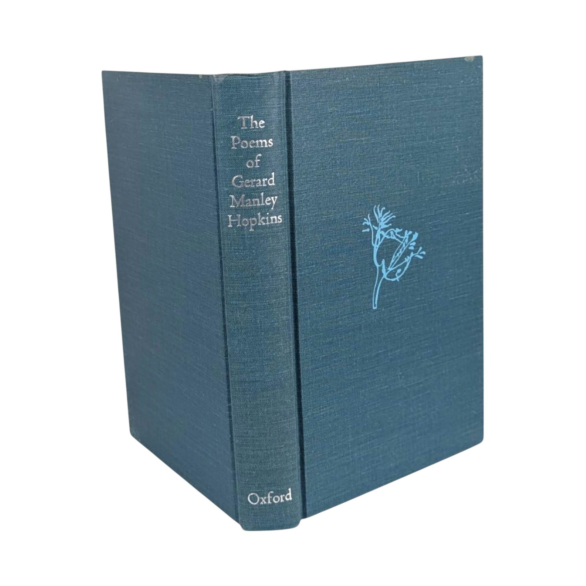 The Poems of Gerard Manley Hopkins 1967 Hardcover Book, Fourth Edition Oxford University Press, Vintage Victorian Poetry
