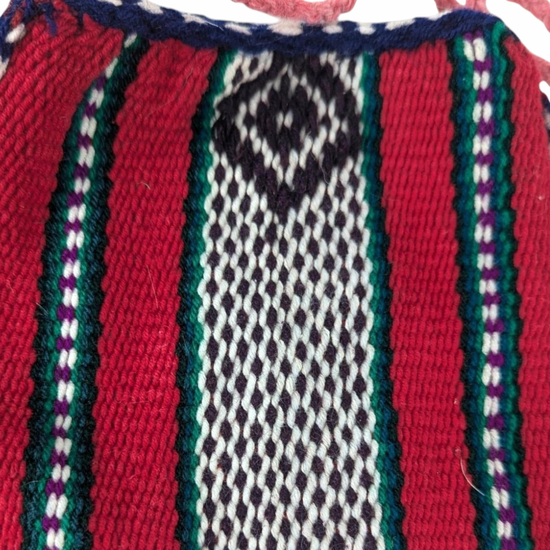 Vintage Handmade Bags, Exotic Design, Handwoven, Black & White, Boho Style, Gift for Her