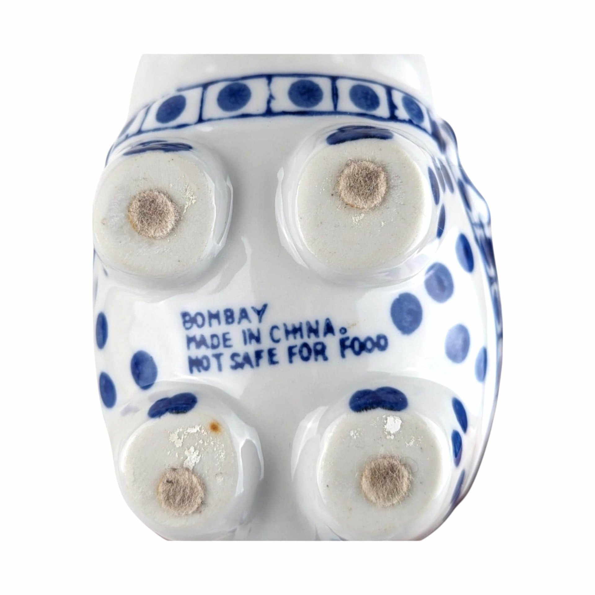 Vintage Bombay Blue and White Elephant Teapot | Ceramic Elephant Teapot | Animal Teapot | Unique Gift