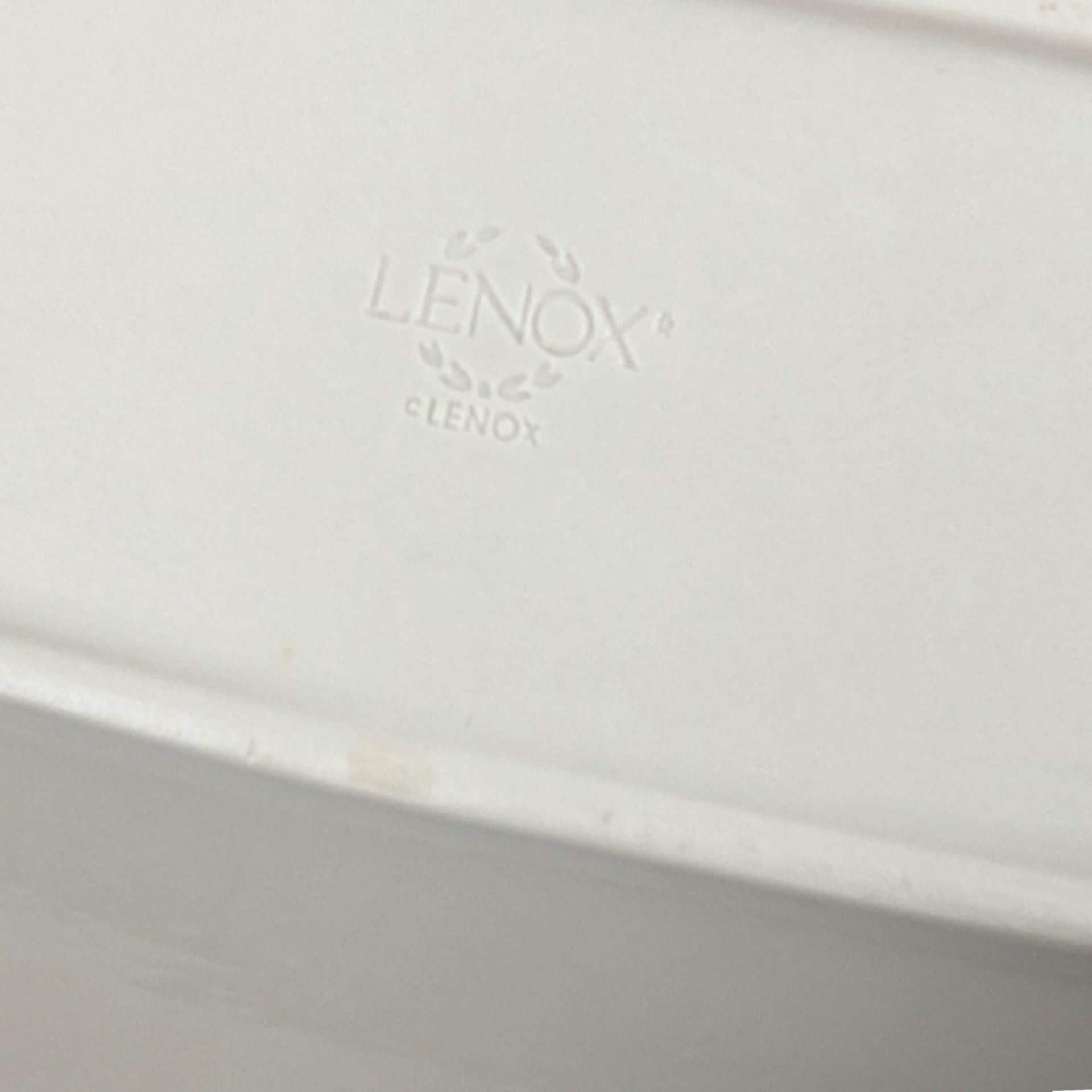 Lenox Jasmine Serving Tray | Large Oblong Platter | Cream Ceramic with Reticulated Design | Vintage Servingware | Home Decor