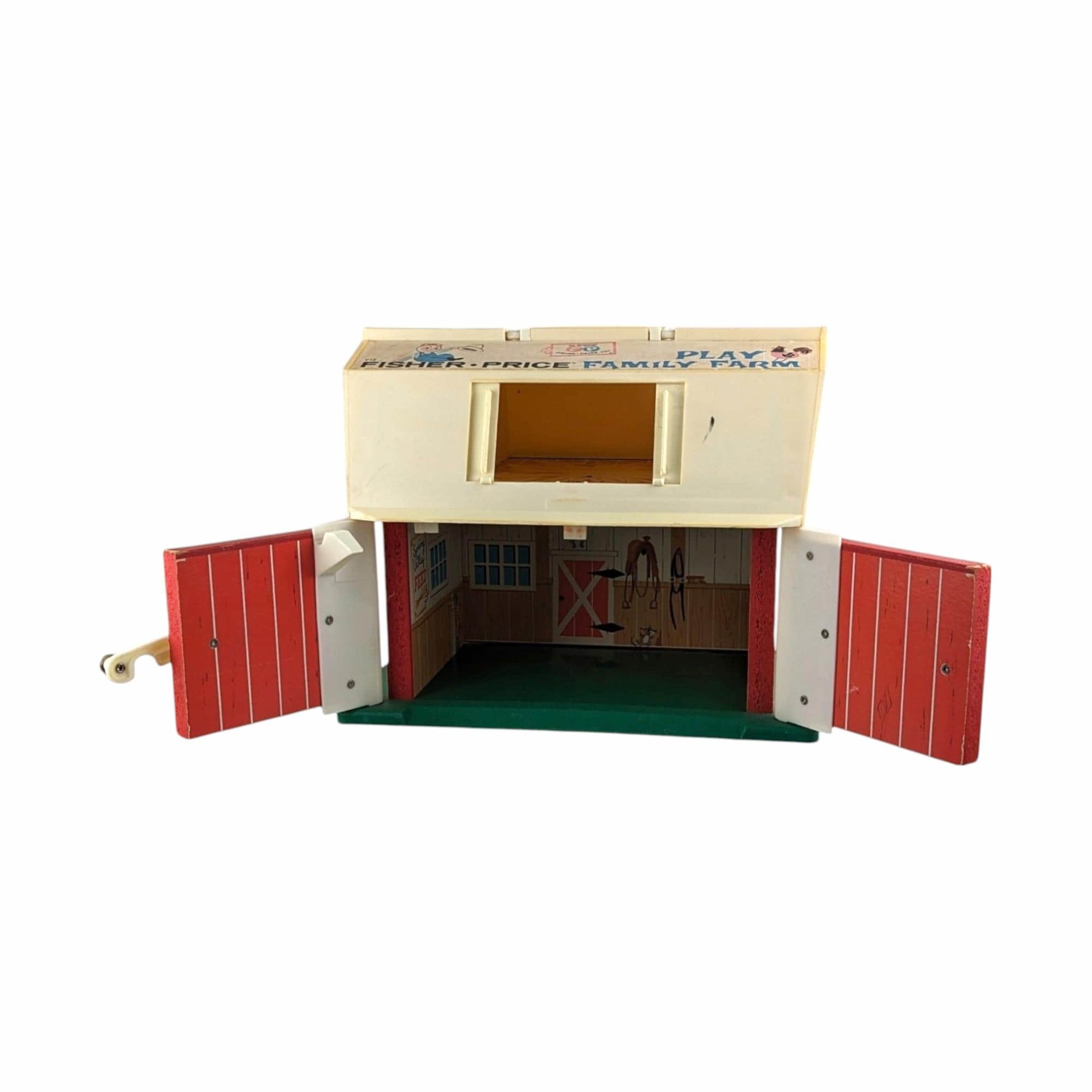 Vintage 1967 Fisher Price Play Family Farm Barn, Little People Barn, Toy Barn, Collectible Toy