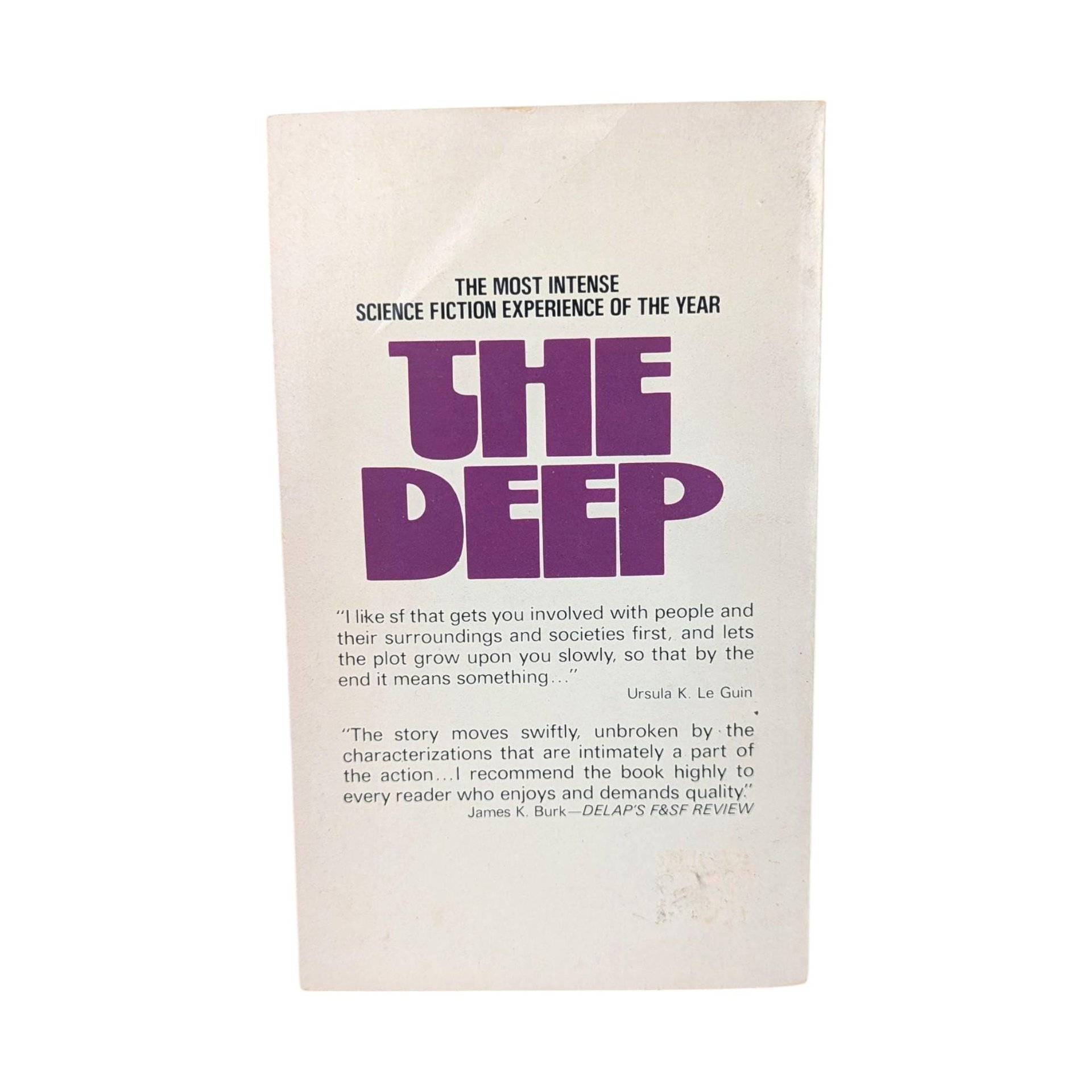 The Deep by John Crowley 1976 Vintage Paperback, First Paperback Edition Sci Fi Fantasy Novel, 70s Book with Ursula K Le Guin Quote