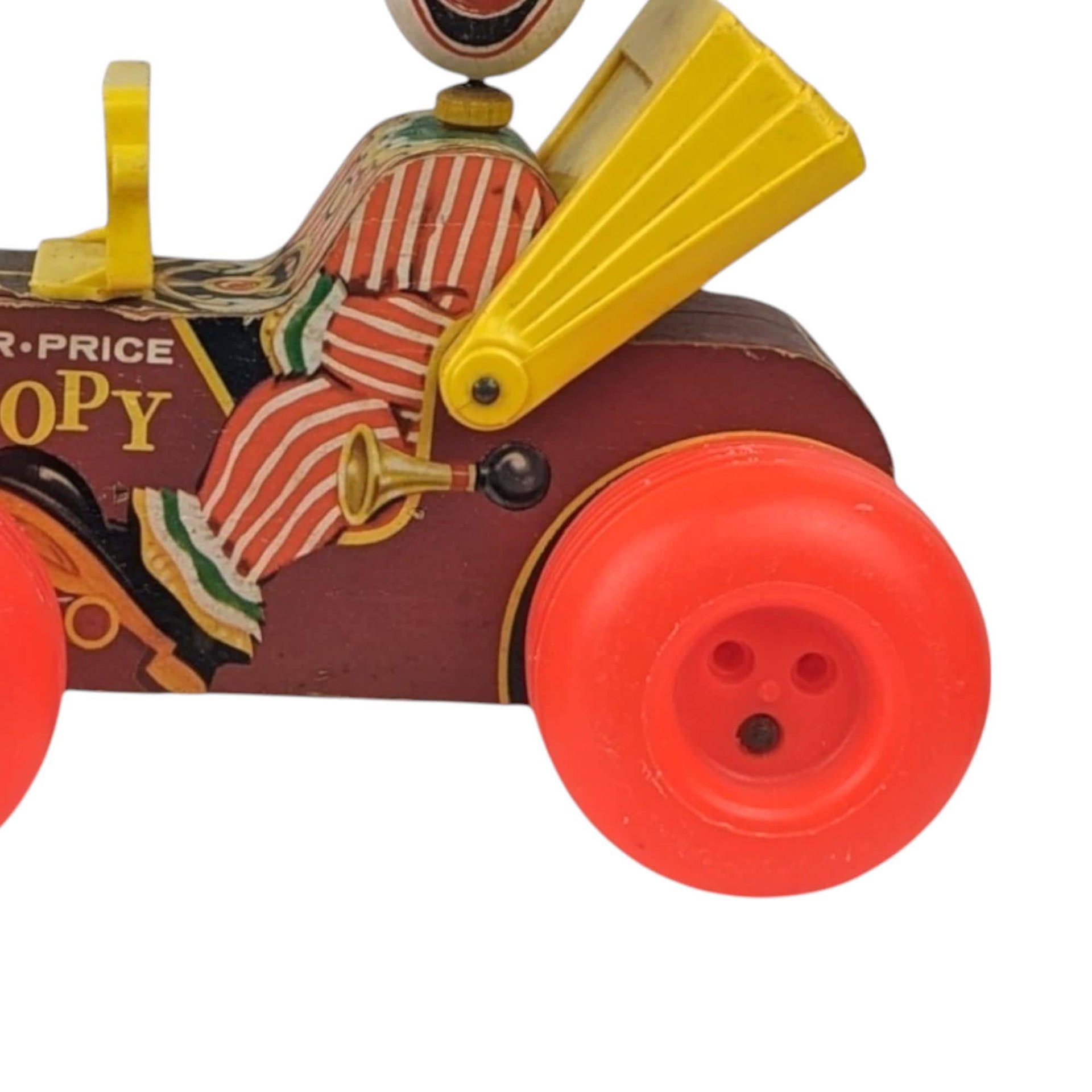 Vintage Fisher Price Jalopy Pull Toy | Classic Wooden Toy Car | Collectible Toy | 1960s Toy | Gift for Toddler