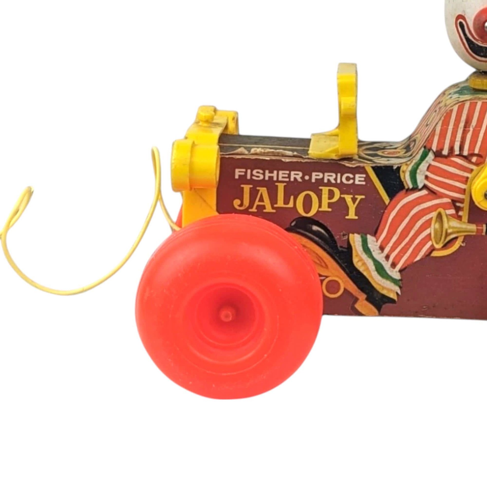 Vintage Fisher Price Jalopy Pull Toy | Classic Wooden Toy Car | Collectible Toy | 1960s Toy | Gift for Toddler