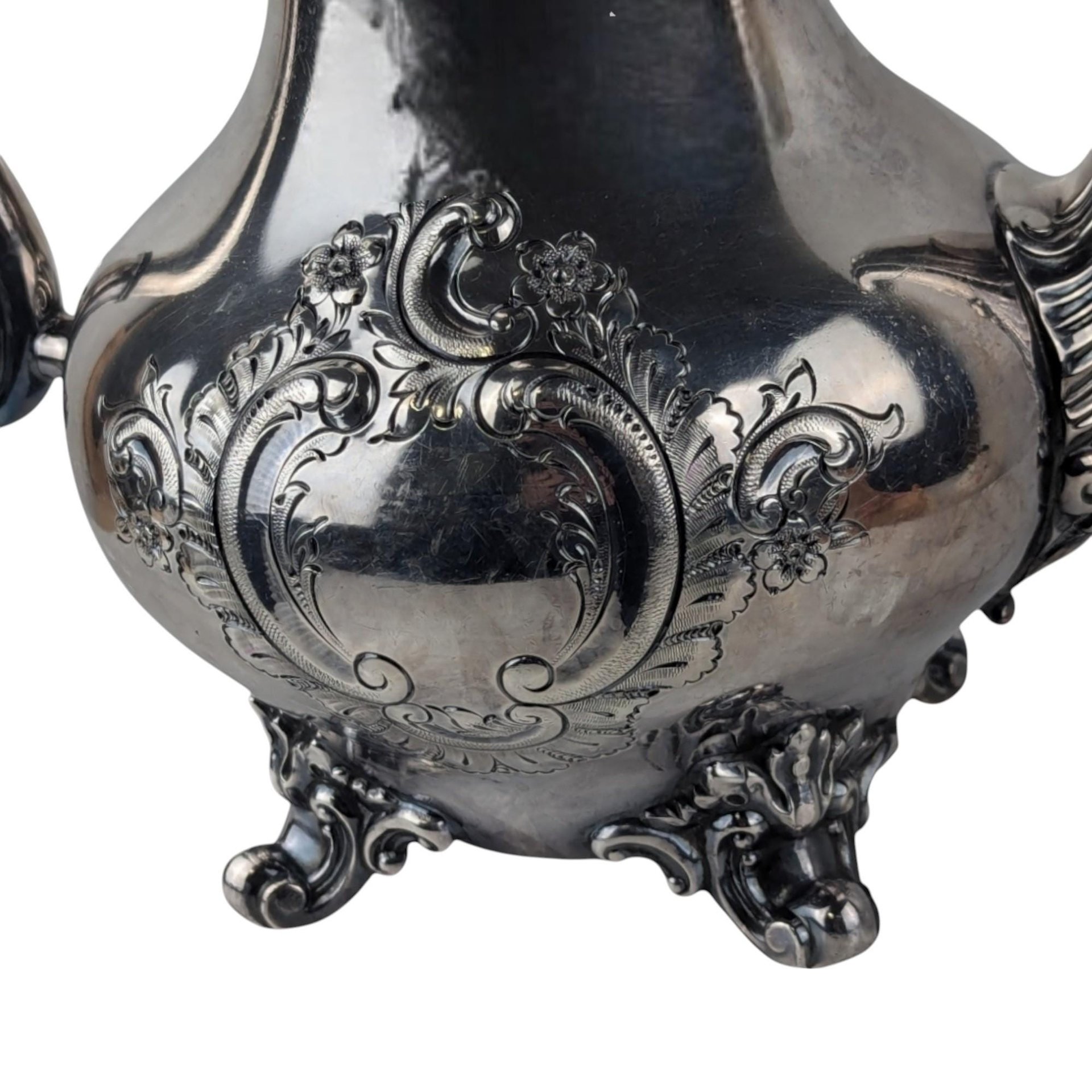 Vintage Reed & Barton Silver Plated Teapot, Hand Chased Regent Pattern, Elegant Tea Service, Collectible Silverware, Gift for Hostess