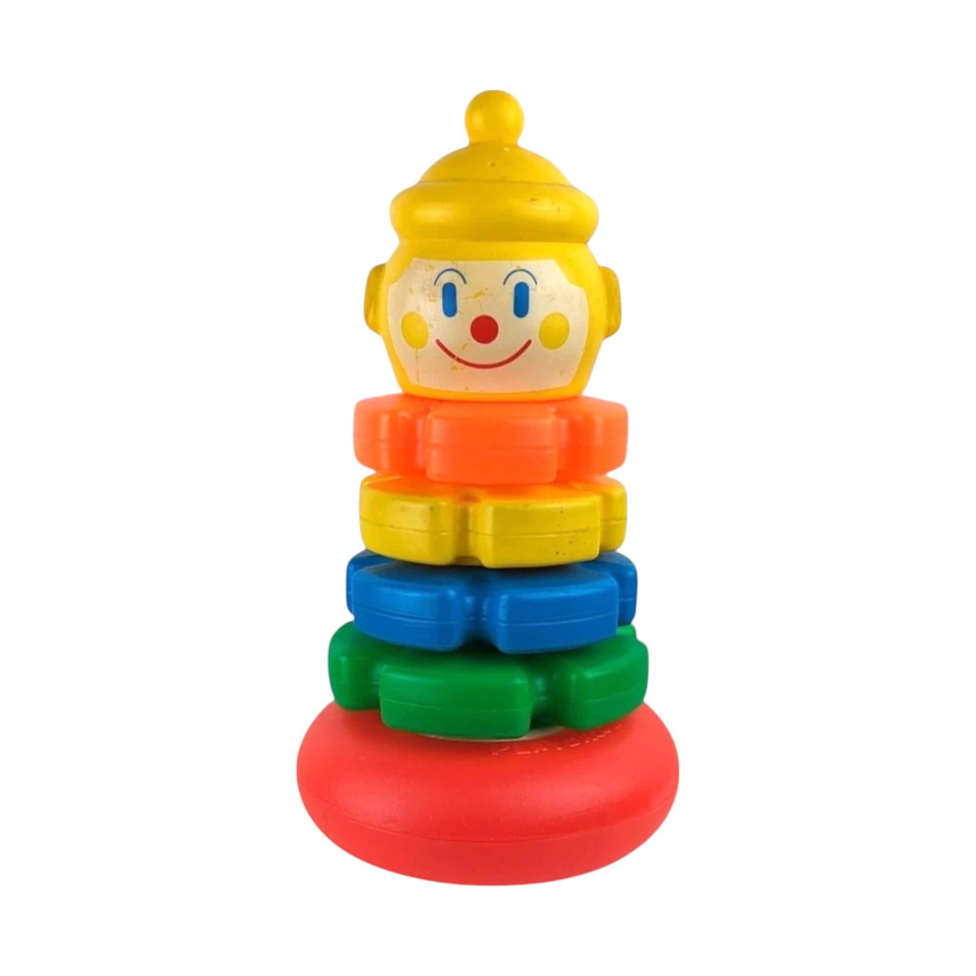 Vintage Toy Lot: Fisher Price Stacking Rings, Playskool Clown, Roly Poly Bear, Musical Turtle, Kaleidoscope - Classic Toys, Collector