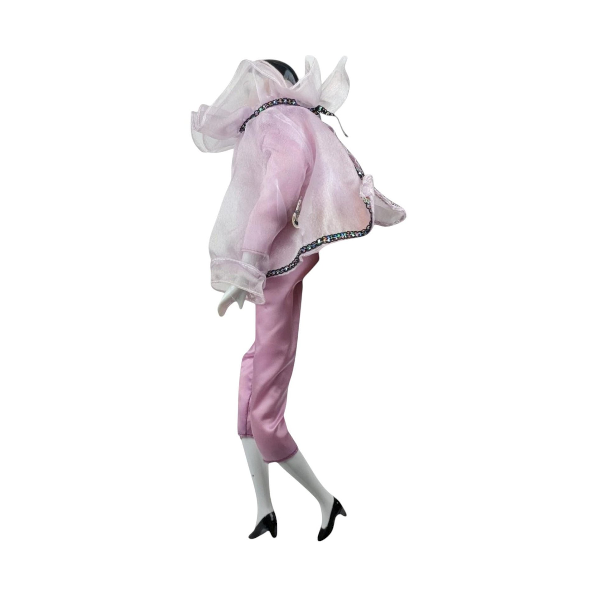 Vintage Pierrot Clown Doll in Pink | Porcelain Clown Doll | Collectible Doll | 16 Inches Tall