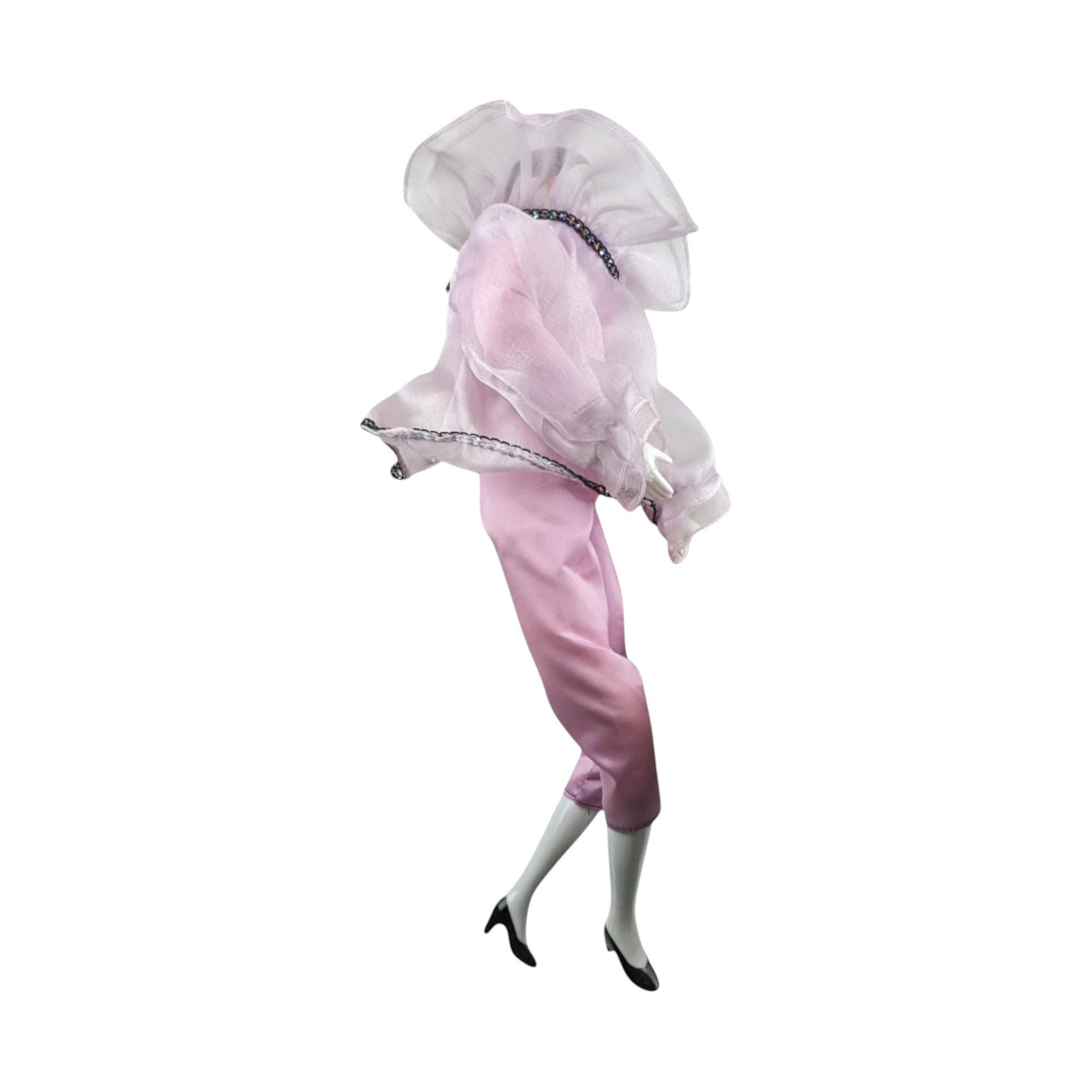 Vintage Pierrot Clown Doll in Pink | Porcelain Clown Doll | Collectible Doll | 16 Inches Tall