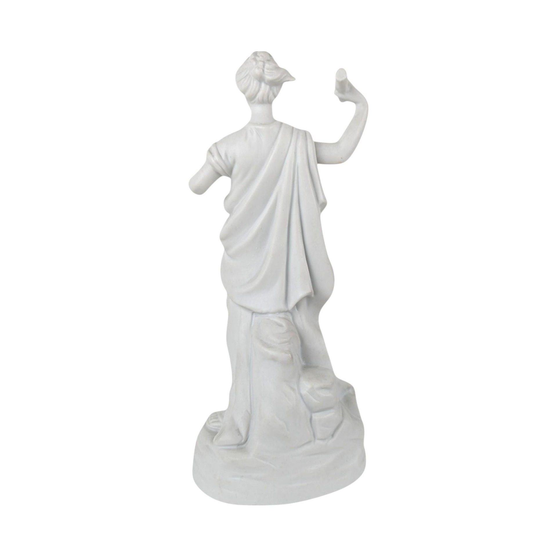 Vintage Andrea by Sadek Bisque Greek Muse Figurines, Memory & Artist Pair, 8.5" Elegant Home Decor, Gift for Art Lovers, Shelf Decor