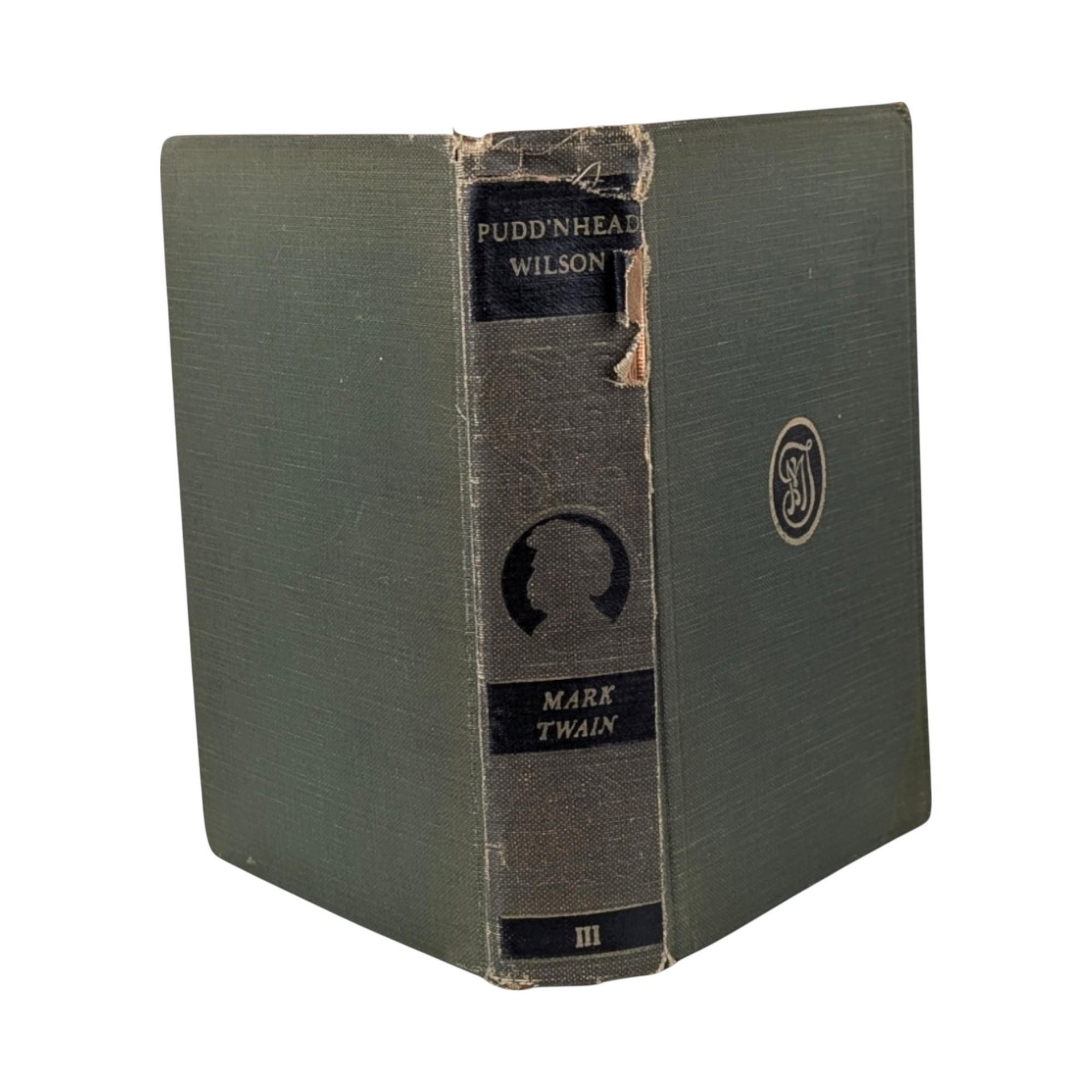 1922 Pudd'nhead Wilson, Mark Twain Complete Works, Antique Hardcover Book, Literature Gift