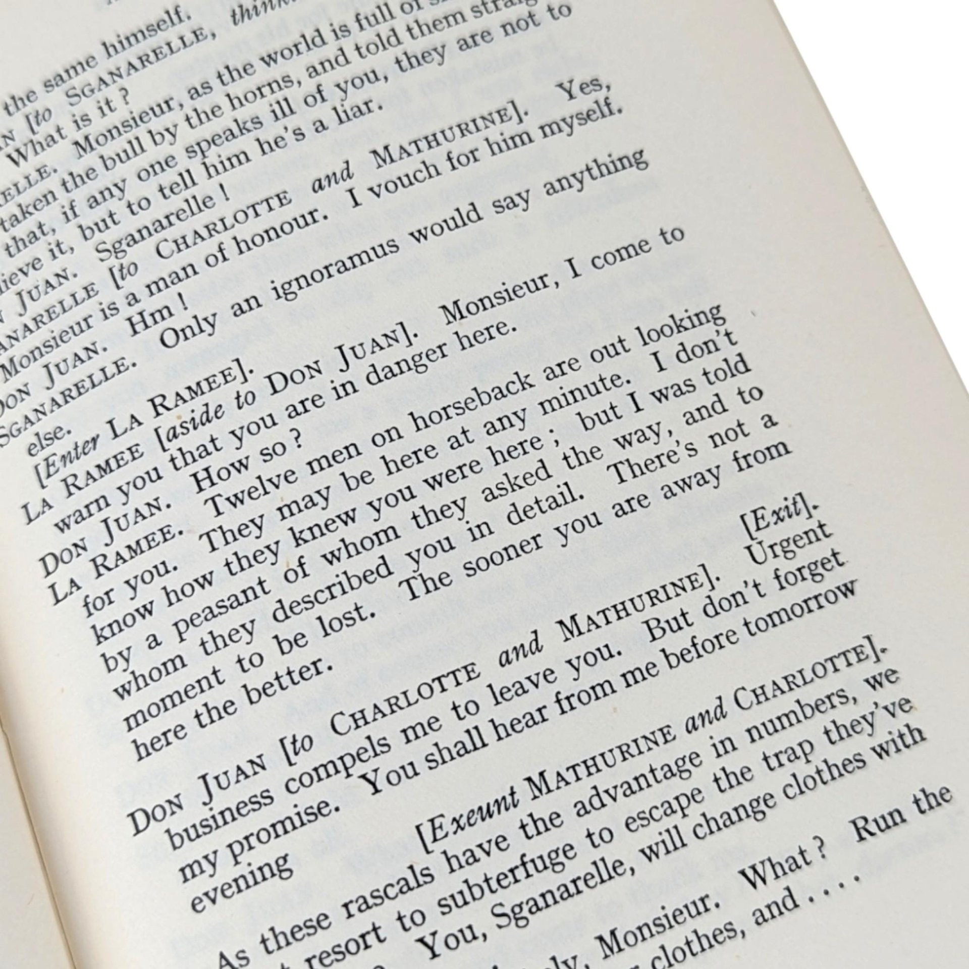 1954 Molière Comedies, Don Juan & Forced to Be a Doctor, Hardcover Book, Vintage Theater Gift