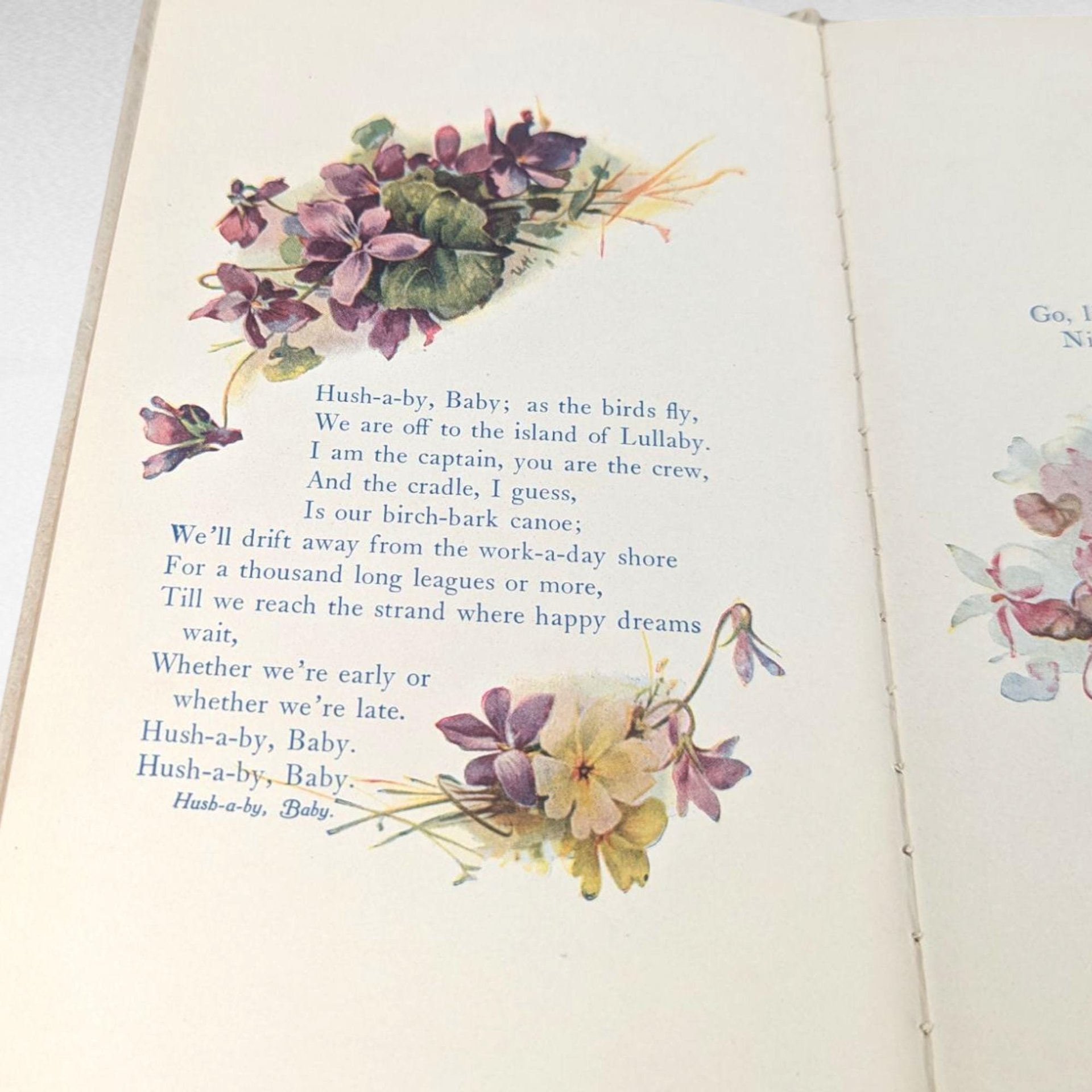 Vintage Eugene Field Poetry Book, Childhood Memories from Cupples & Leon, Children's Poems, Decorative Floral Book for Nursery Decor