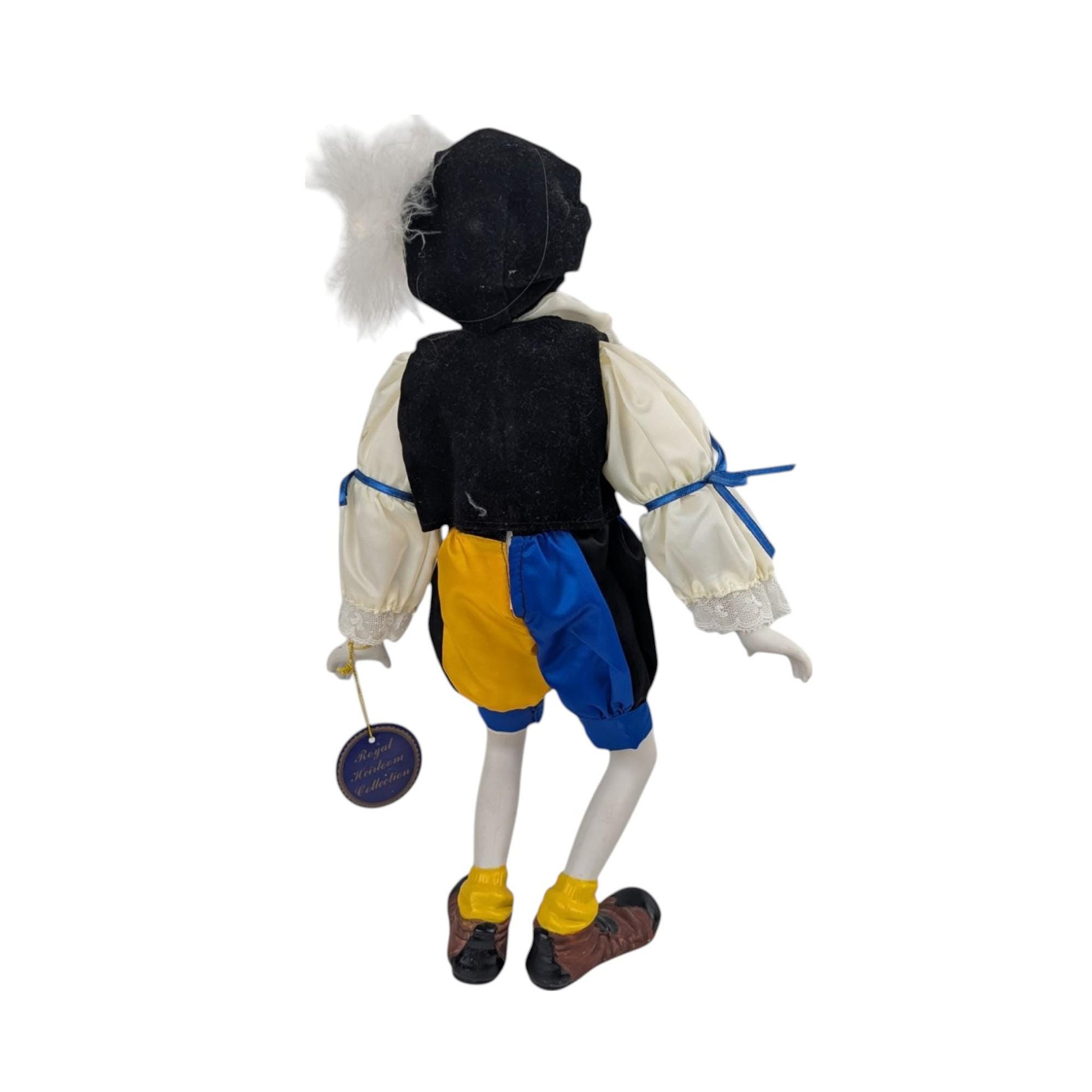 Vintage Clown Doll, Porcelain Face and Limbs, Collectible Display Doll, Whimsical Home Decor, Gift for Clown Enthusiasts