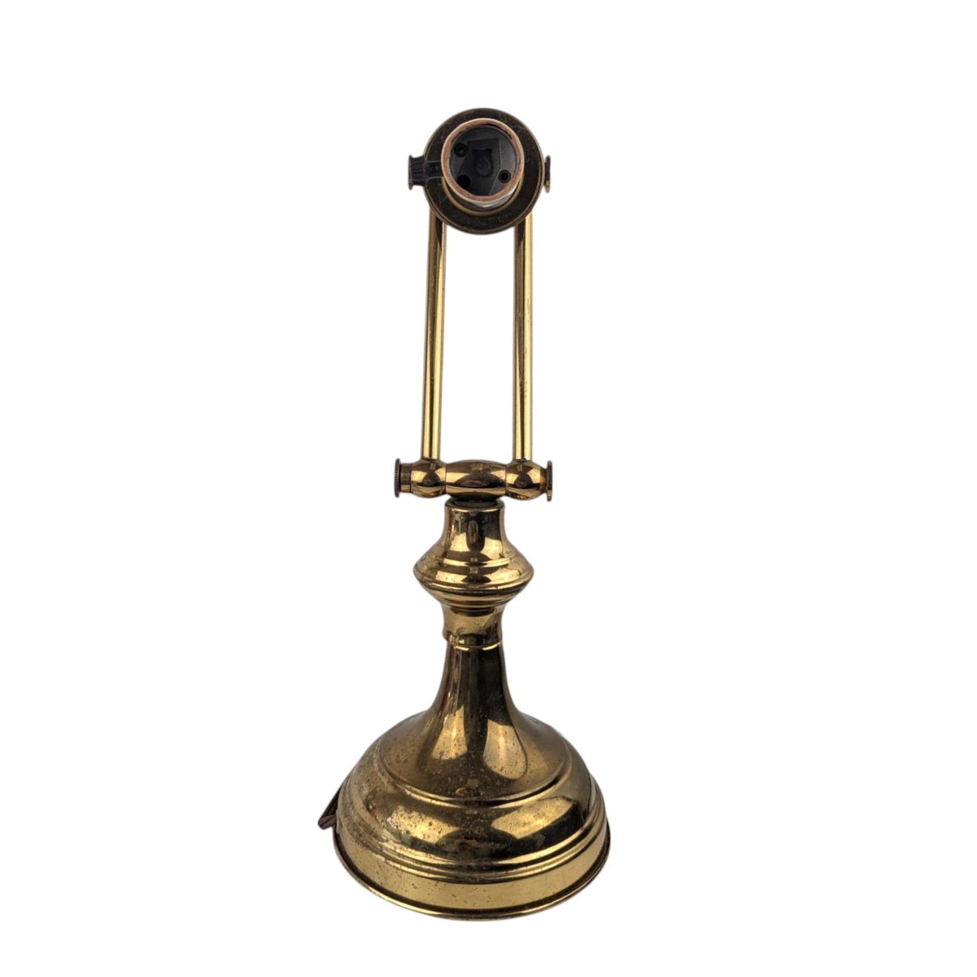 Vintage Adjustable Brass Lamp, Articulating Desk Lamp, Adjustable Lamp, Brass Desk Lamp, Vintage Lighting, Reading Lamp