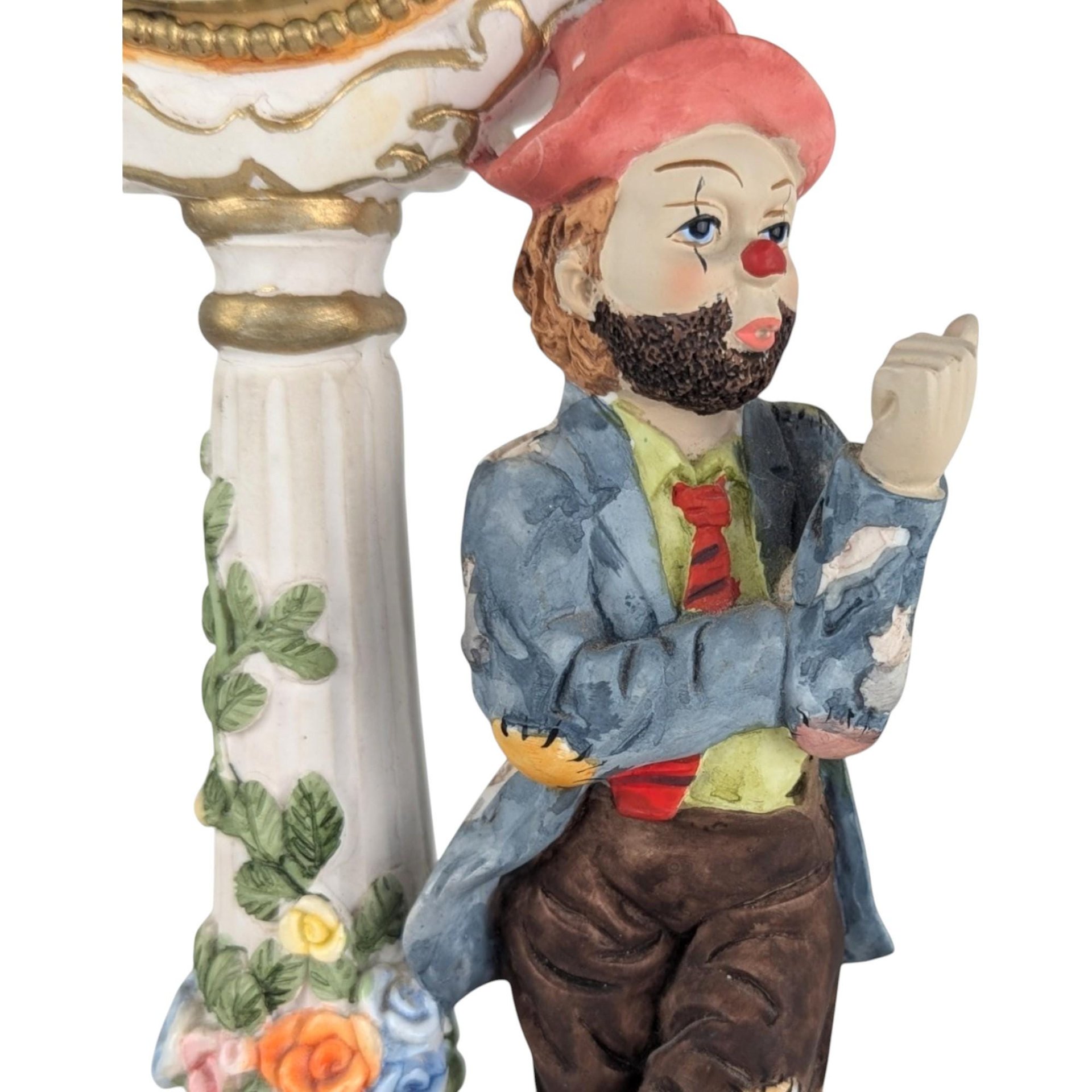 Vintage Crosa Quartz Clock, Hobo and Dog Figurine, Table Clock, Collectible Clock, Whimsical Decor, Unique Gift, Home Decor